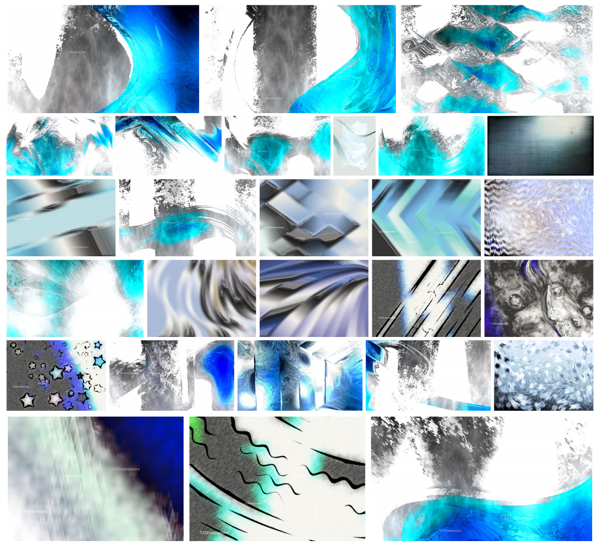 A Creative Collection of Blue White and Grey Designs