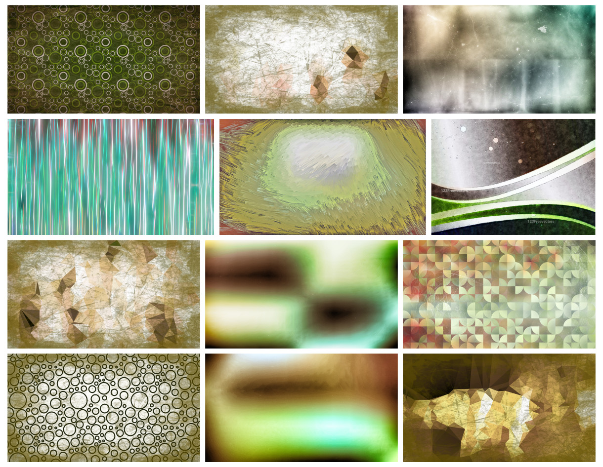 A Creative Collection of Brown Green and White Designs