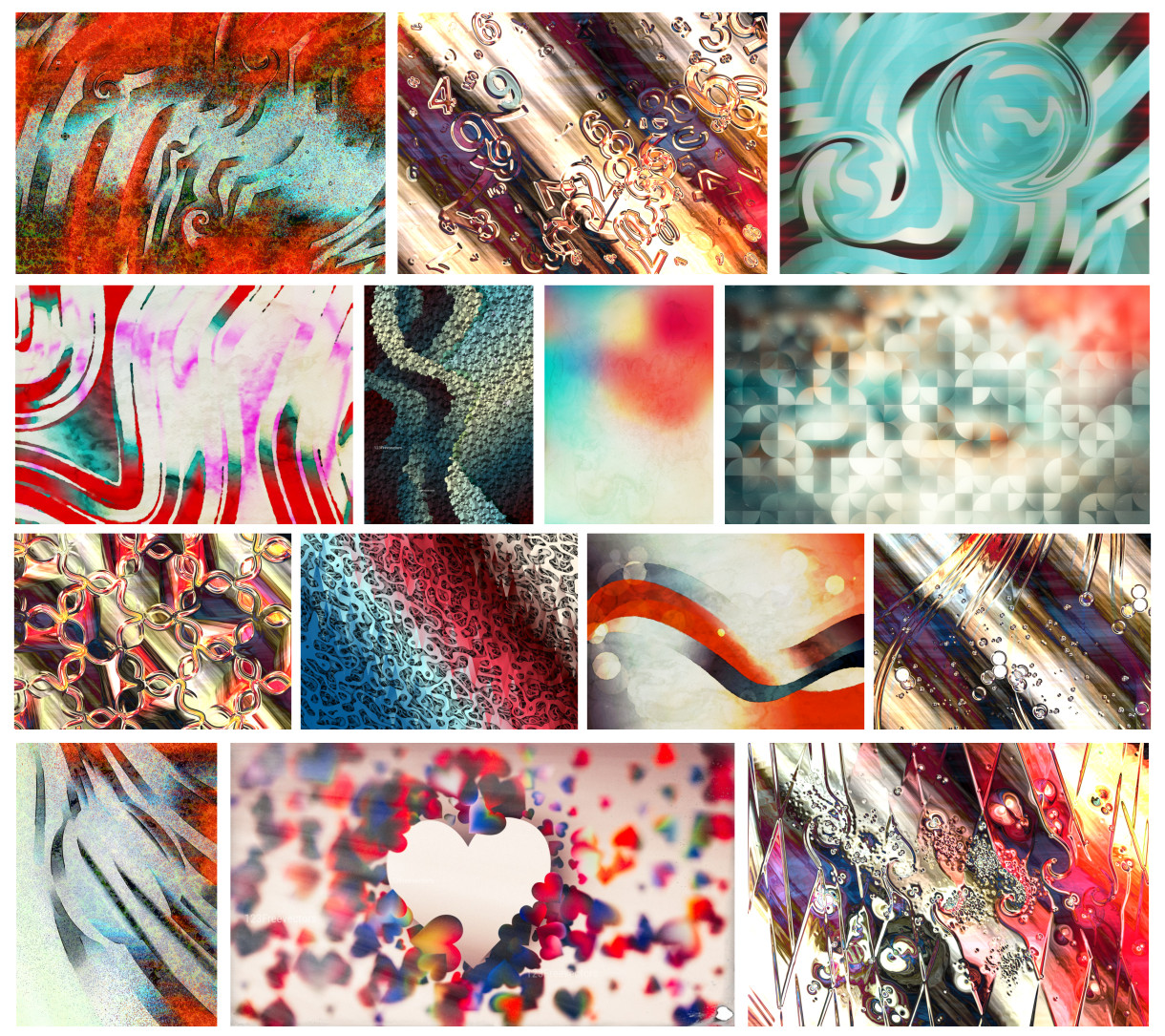 A Creative Collection of Beige Red and Blue Designs: Abstract Backgrounds, Textures, and More