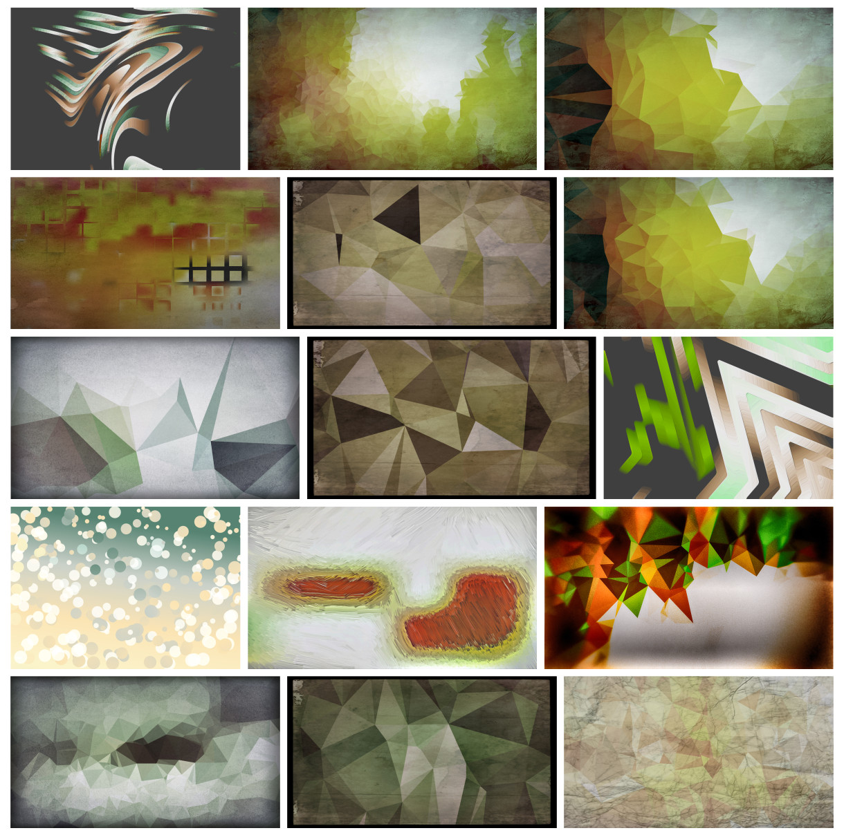 A Creative Collection of Grey Brown and Green Background Designs and Textures
