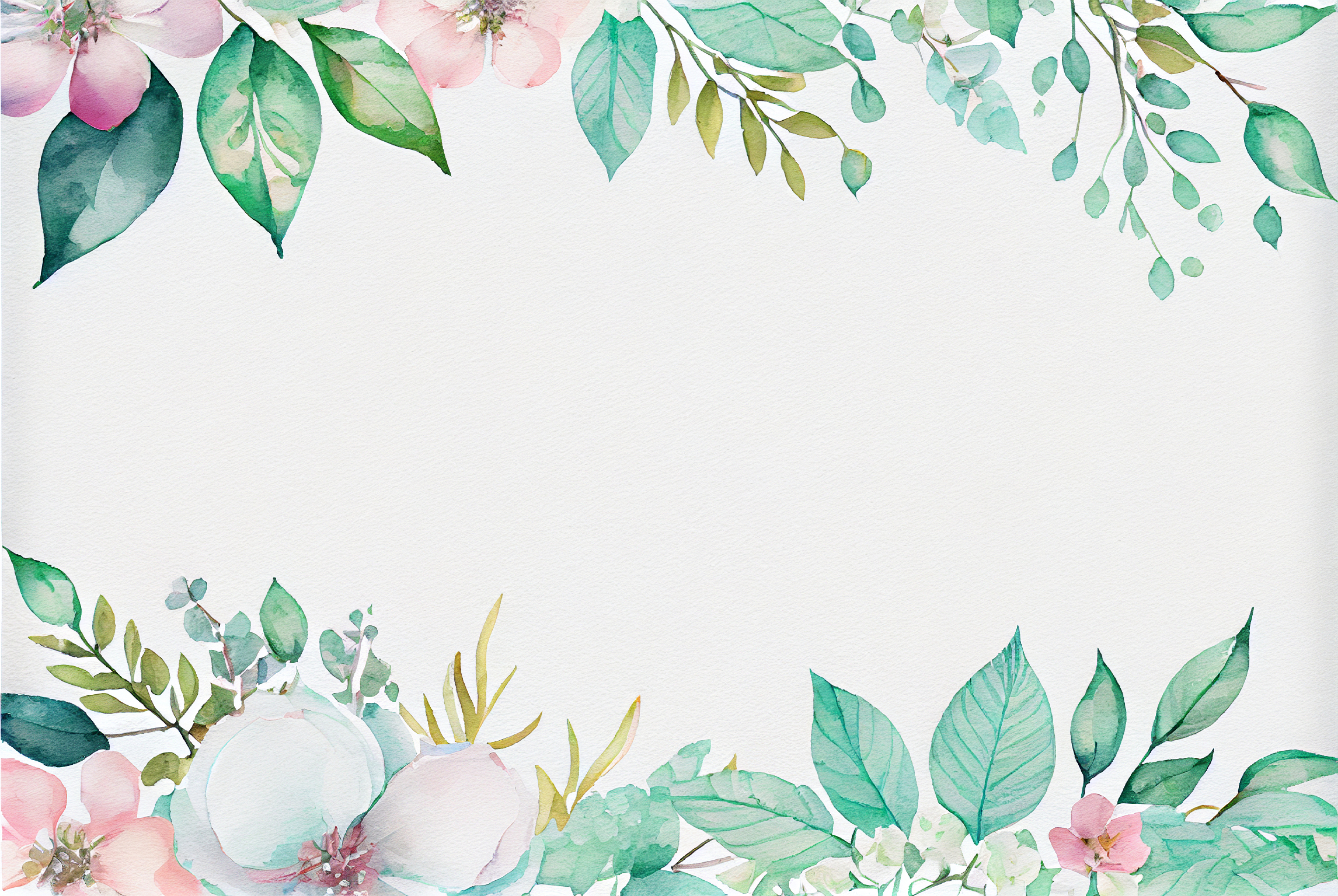 Elegance in Every Brush Stroke: 31 Watercolor Pastel Flower Card Backgrounds