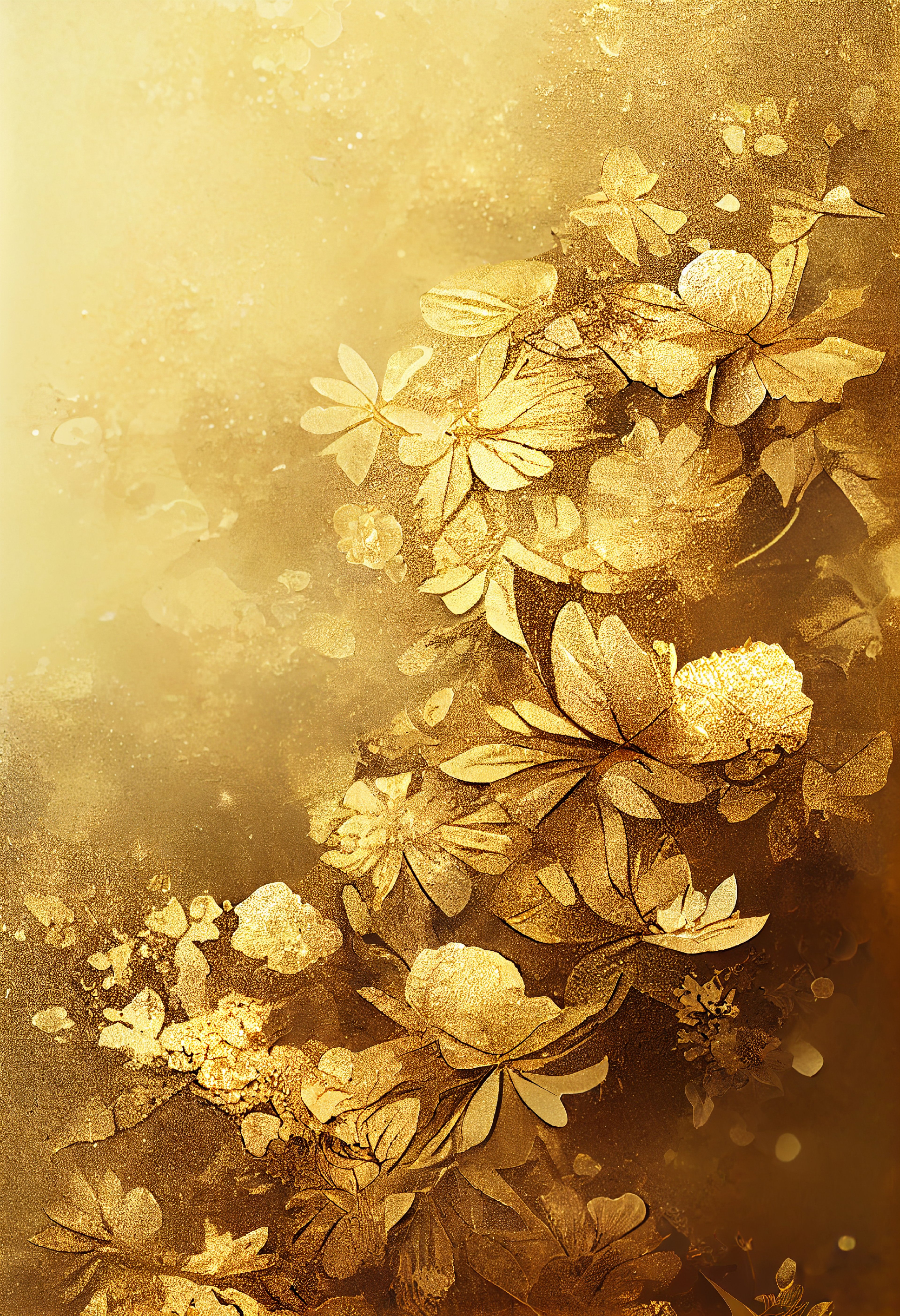 Gold Flower Background
