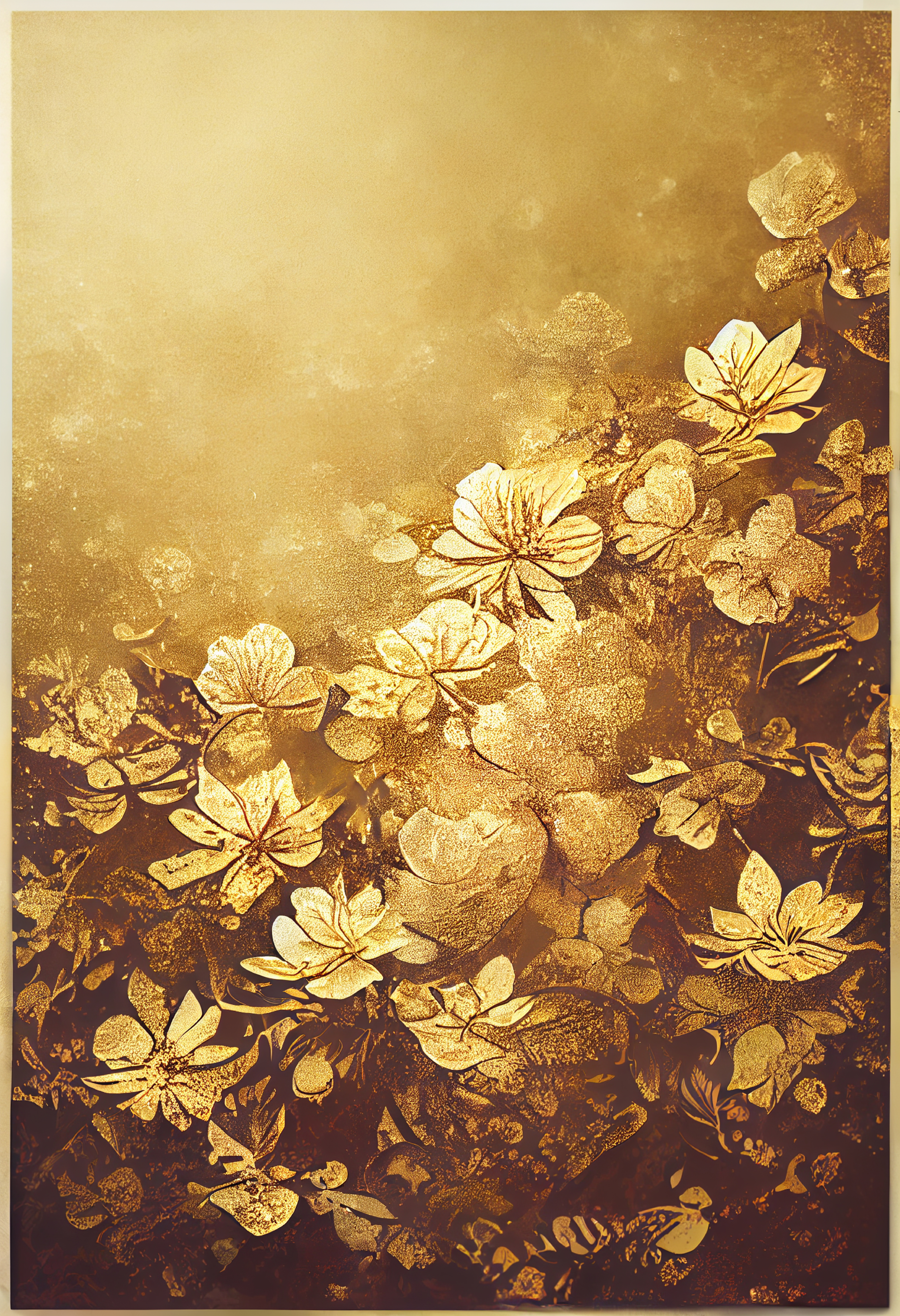 Gold Flower Background Image
