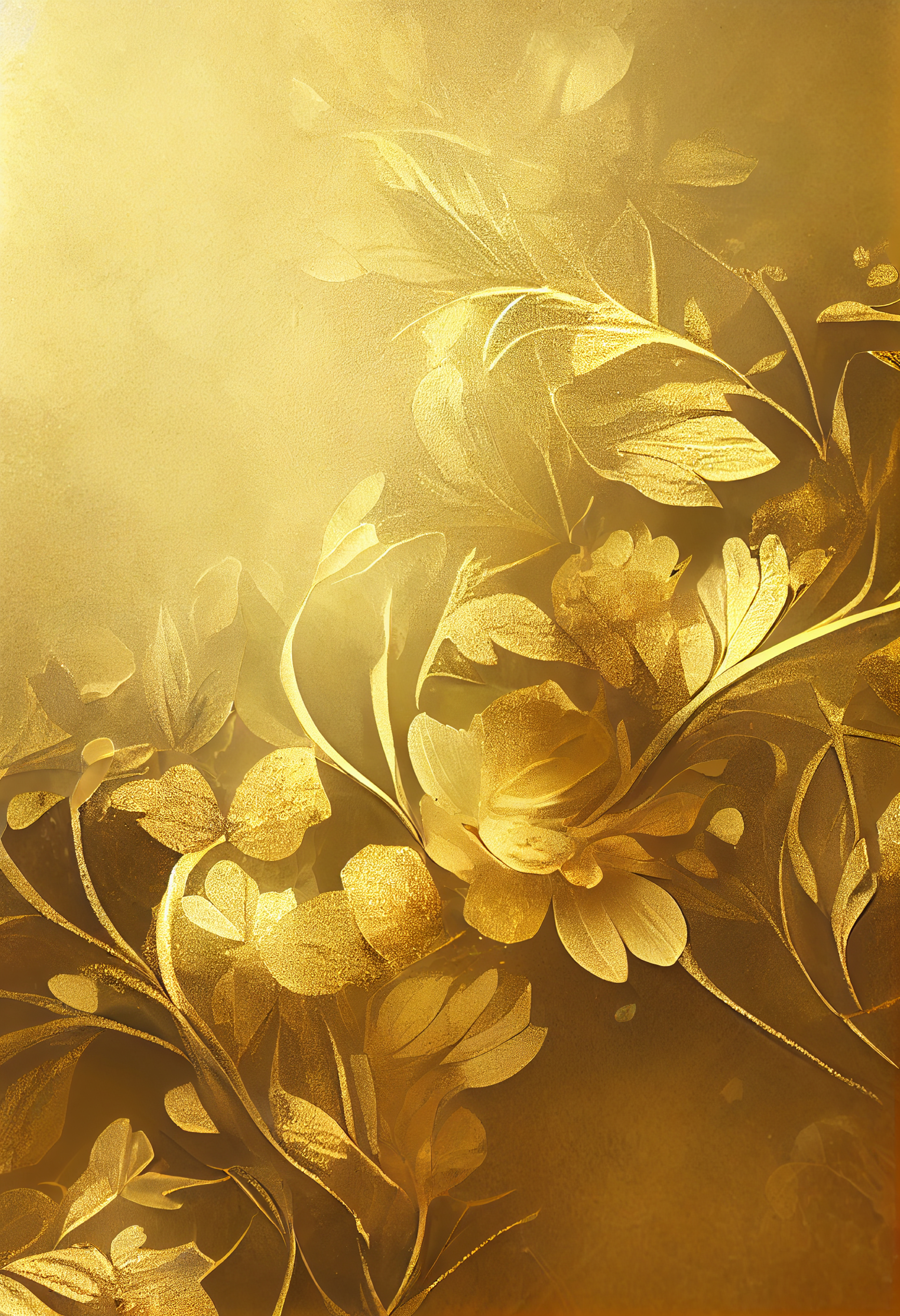Gold Flower Background