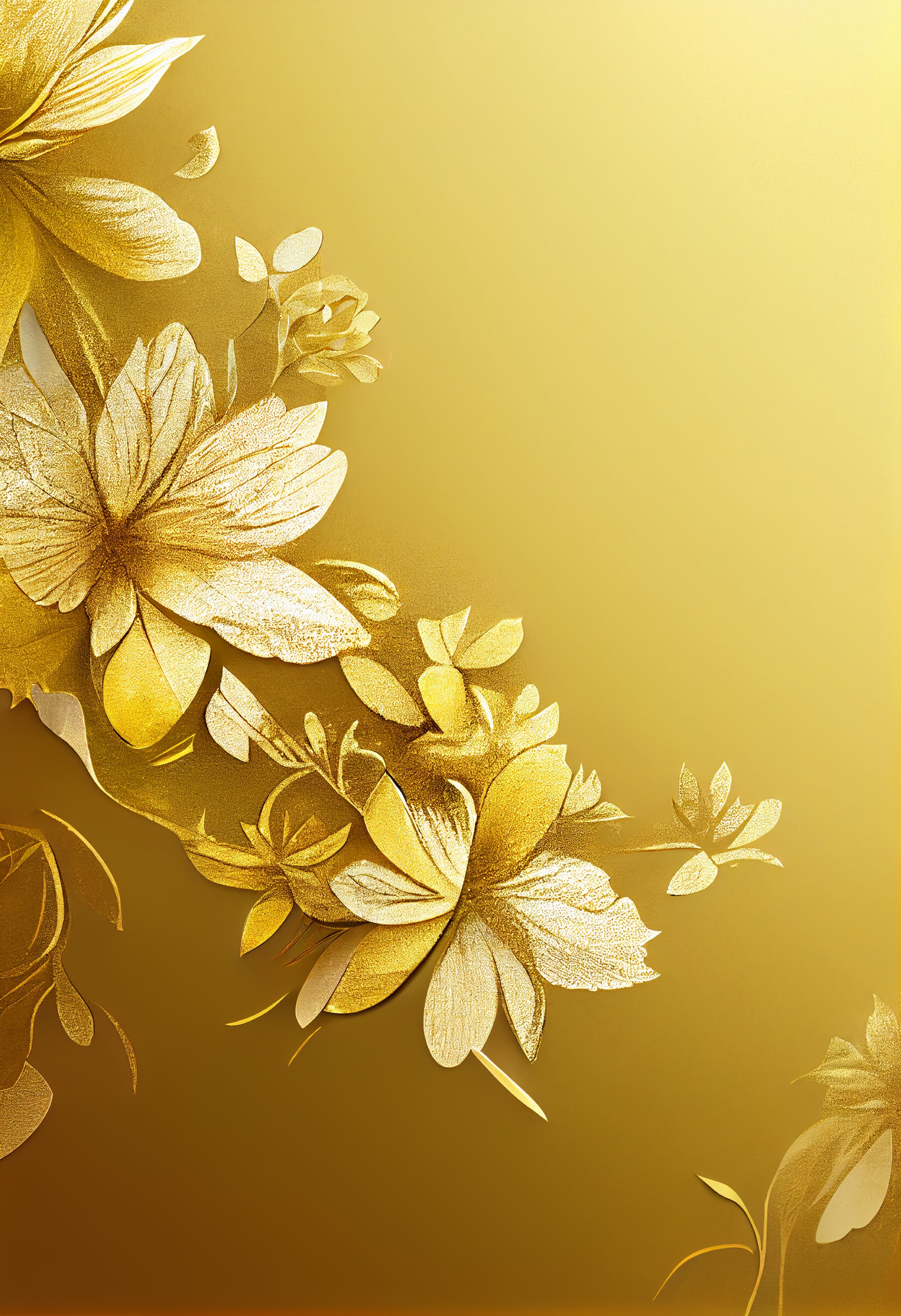Gold Flower Background