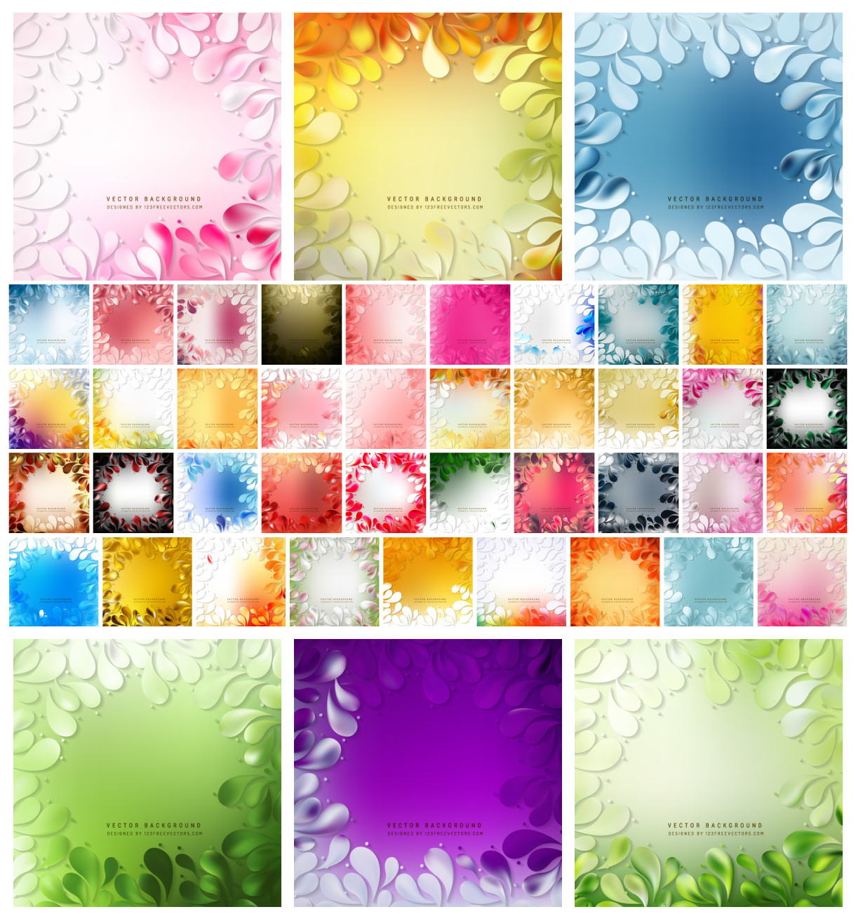 Exquisite Spectrum of Arc-Drop Background Designs