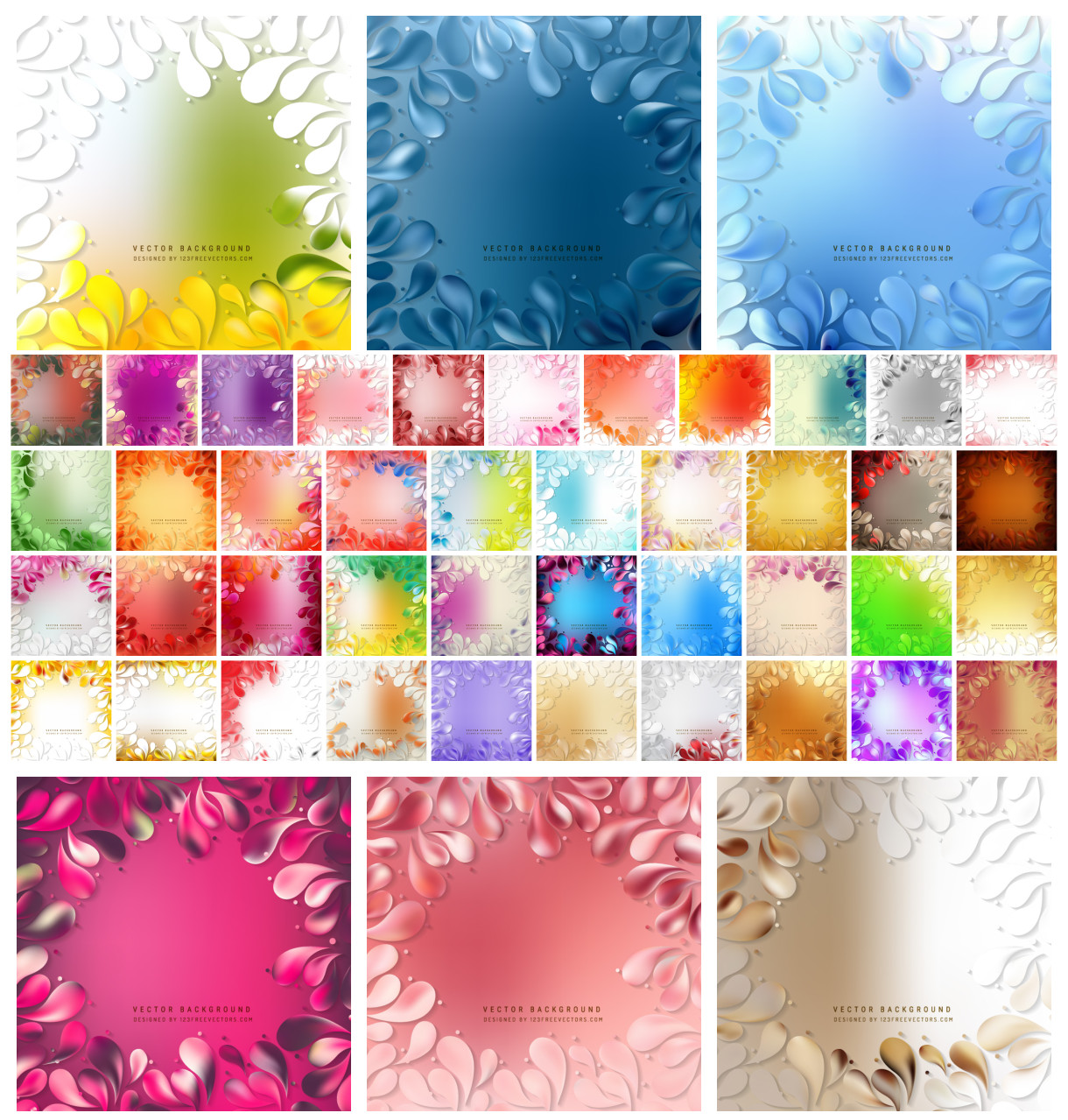 Unveiling the Arc Drops Background Vector: A Spectrum of Artistic Floral Backgrounds
