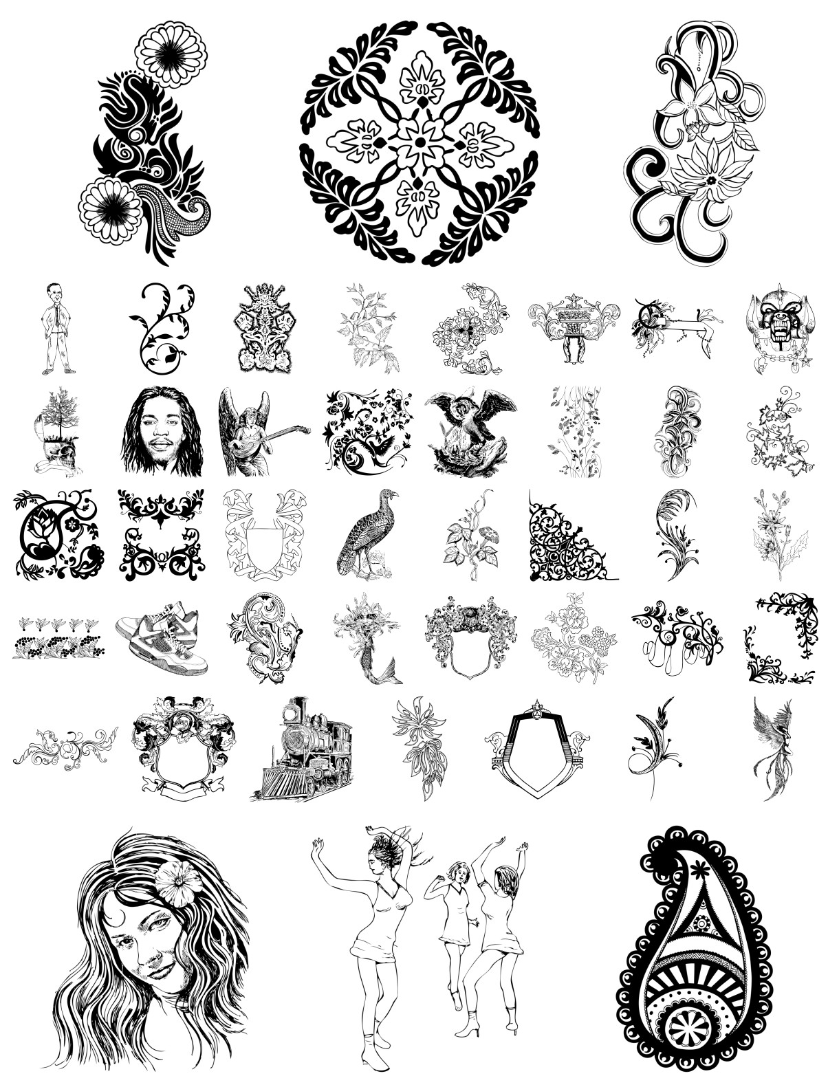 Intriguing Hand-drawn Vector Collection: Unleash Your Imagination ...