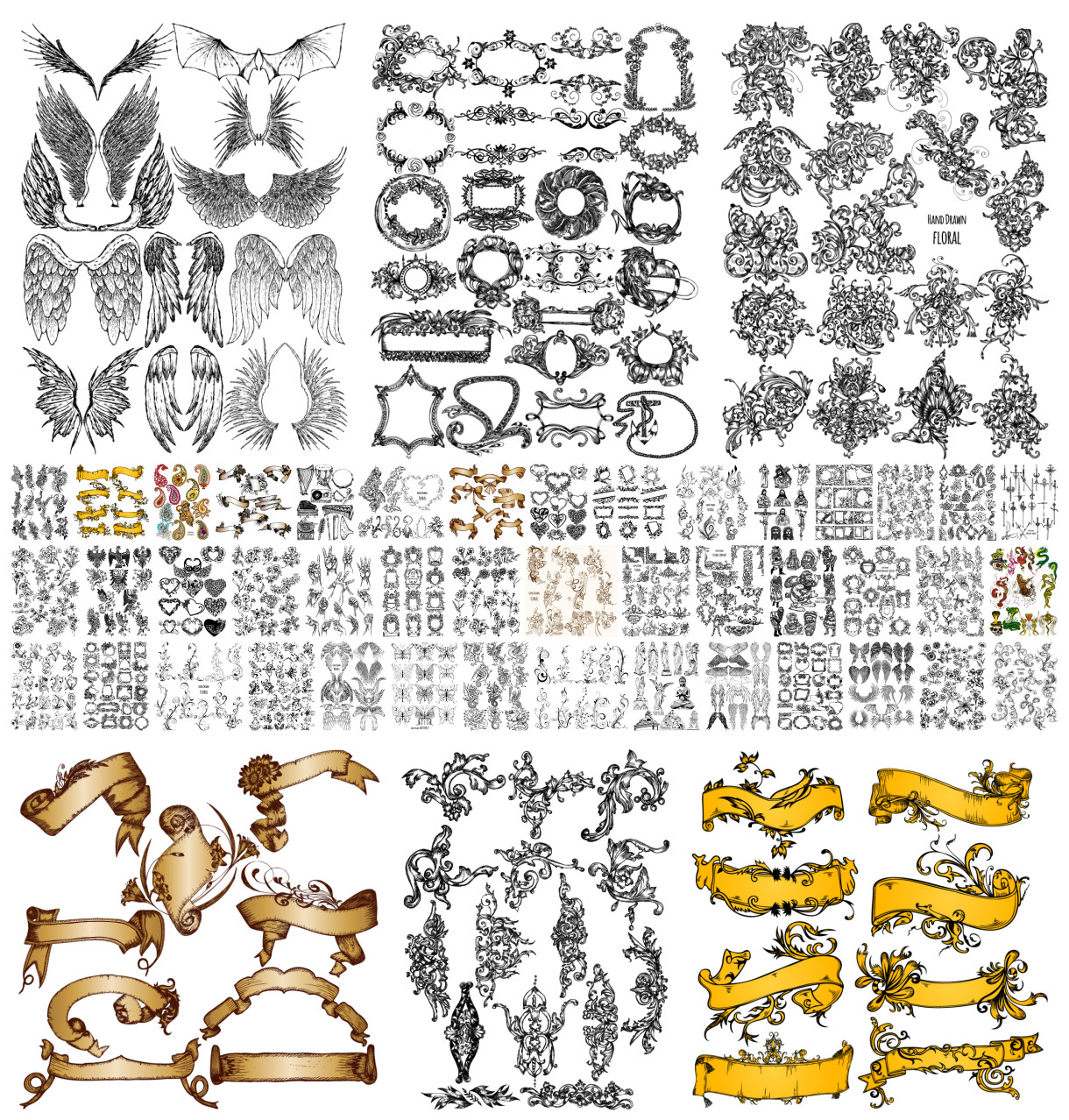 Unlock Your Creative Potential with Hand-Drawn Vector Packs: A World of Free and Premium Design Resources Awaits