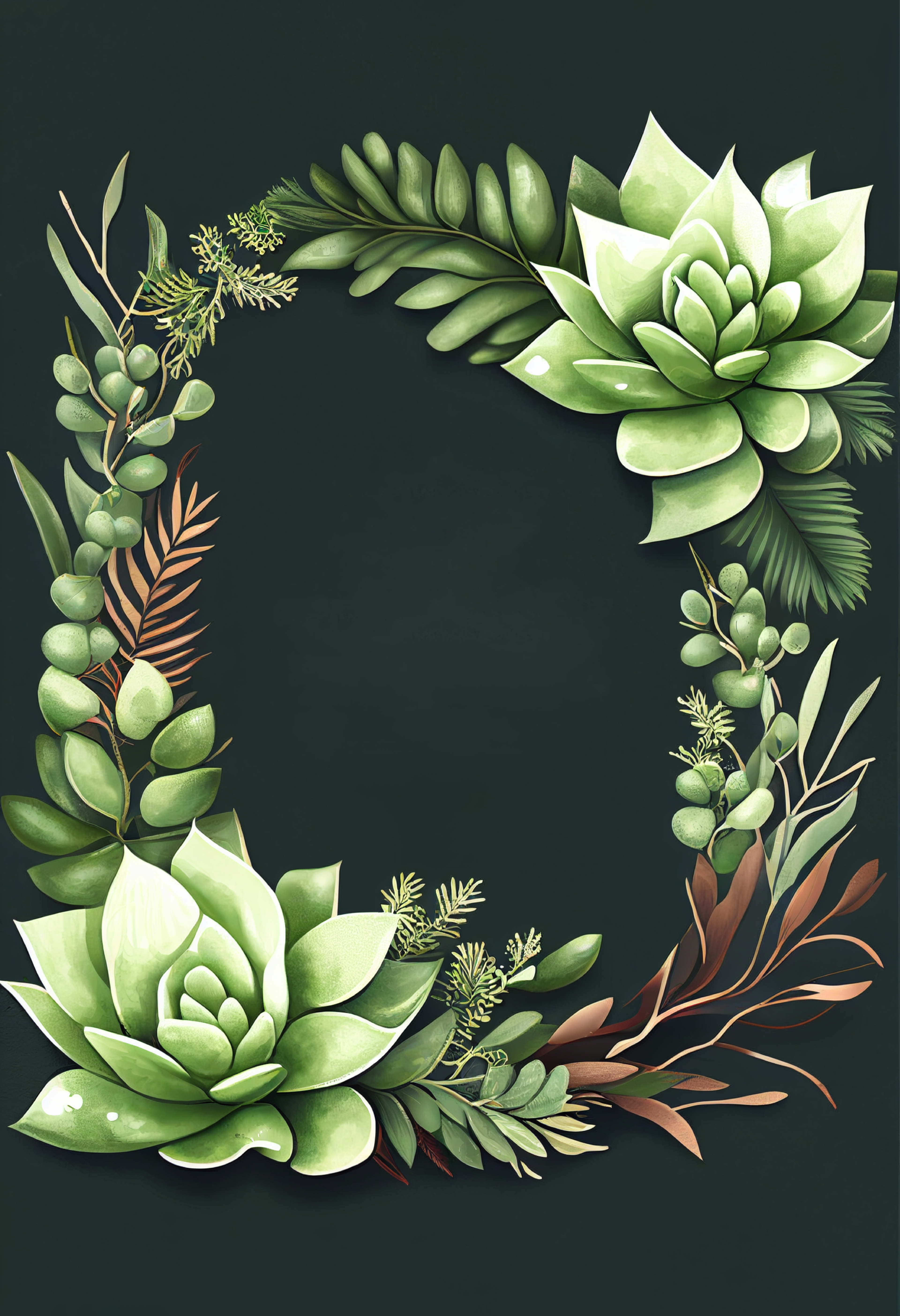 Succulent Wedding Invitation