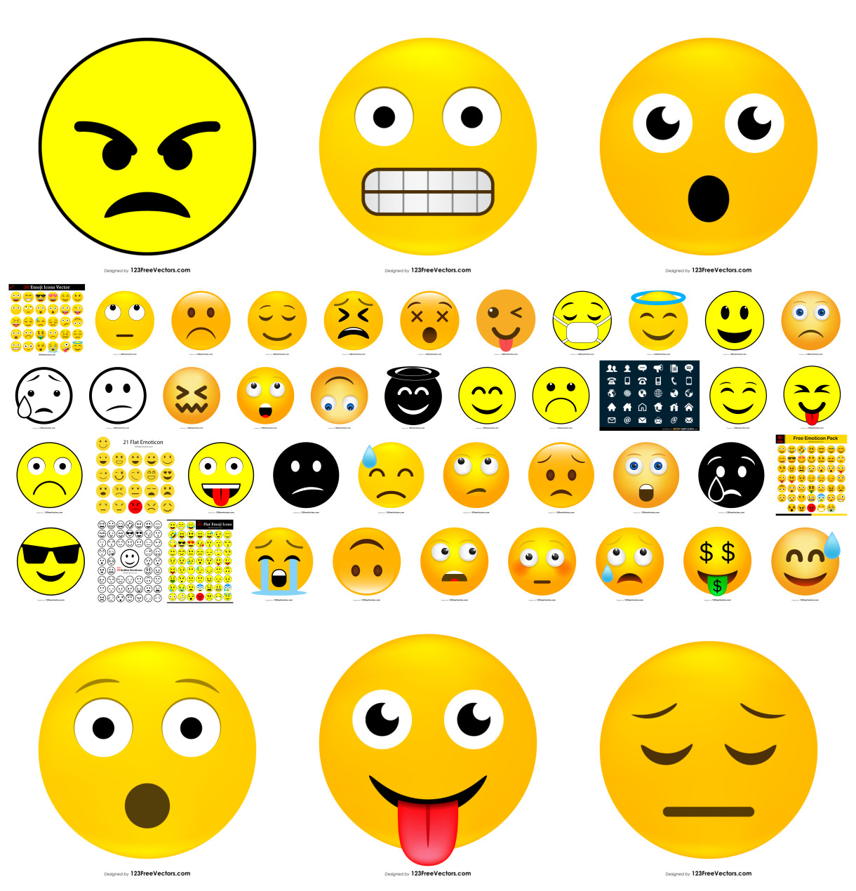 Emotional Faces: A Sweeping Collection of Vector Emoji Icons