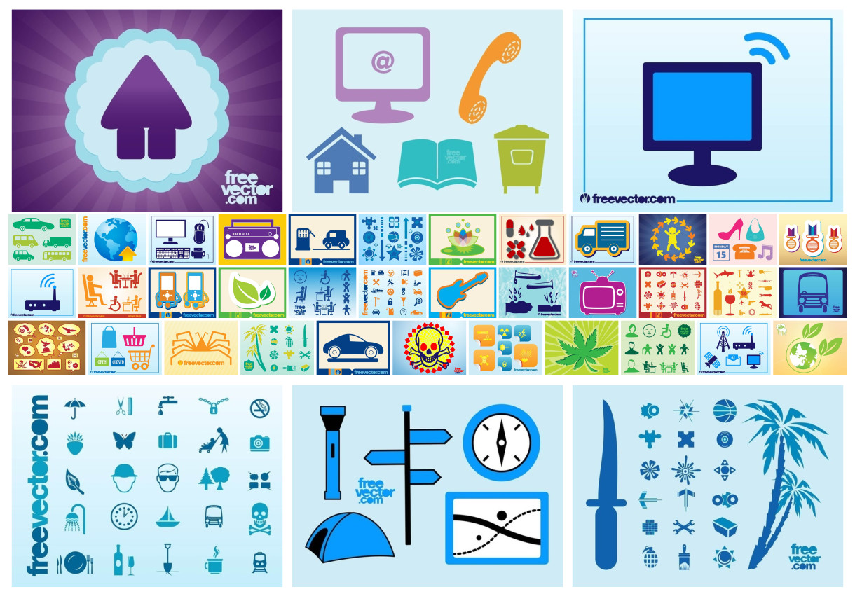 Diverse Range of Iconic Vector Design Collection