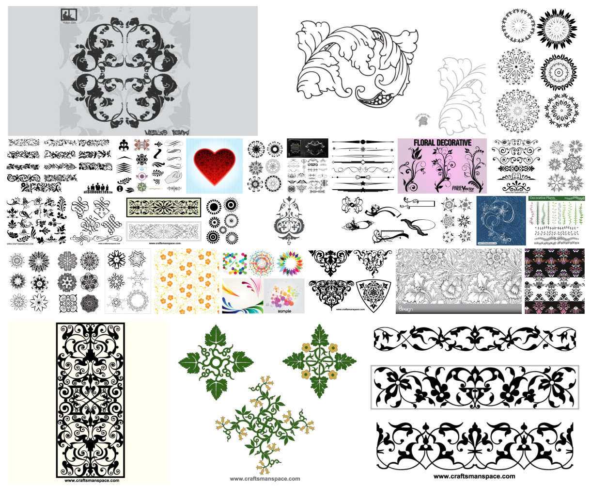 Unearth the Aesthetics with Over 40 Decorative Vector Illustrations