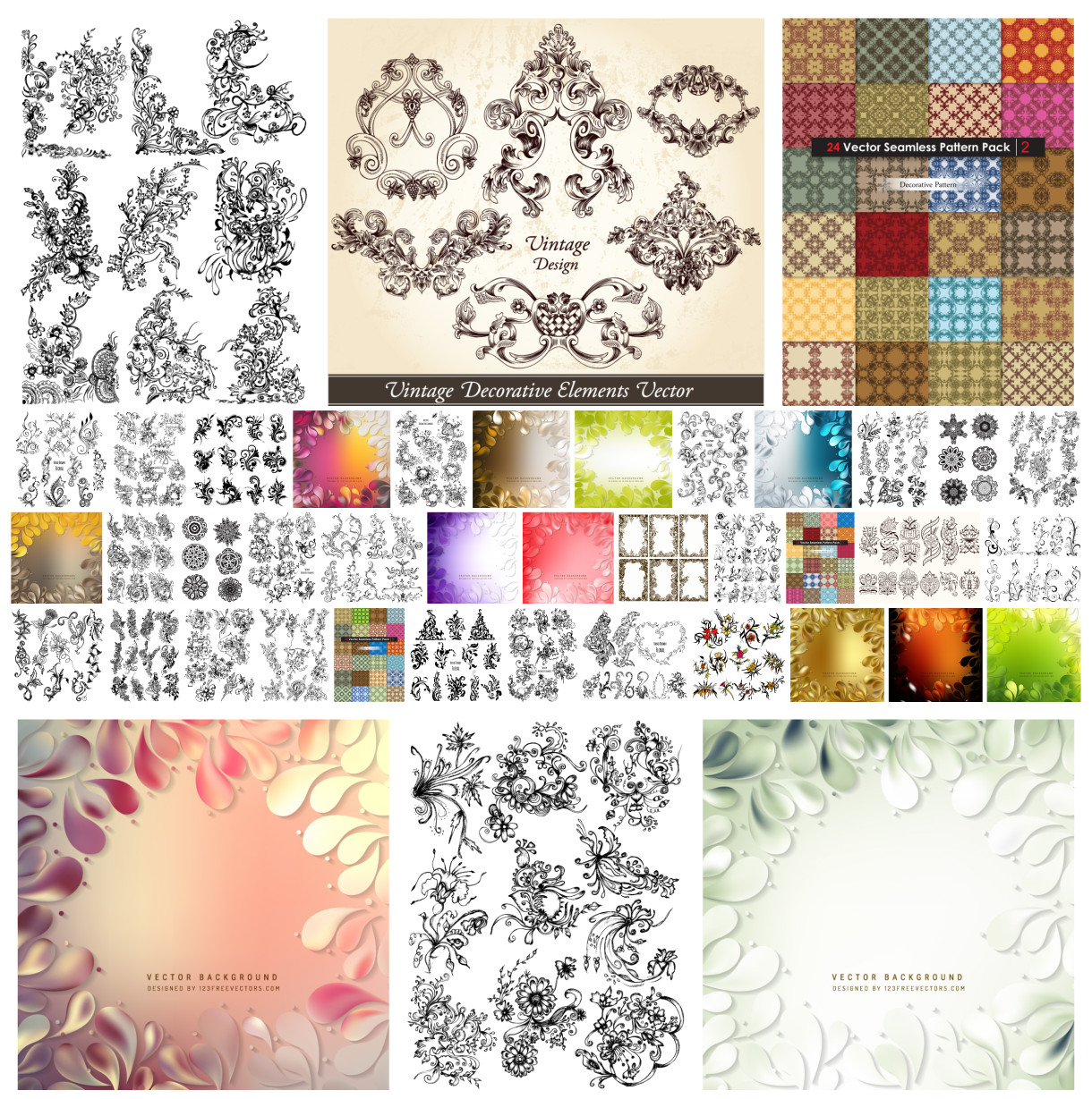 Unleash Your Imagination with Decorative Vector Designs: Royalty-Free and Editable