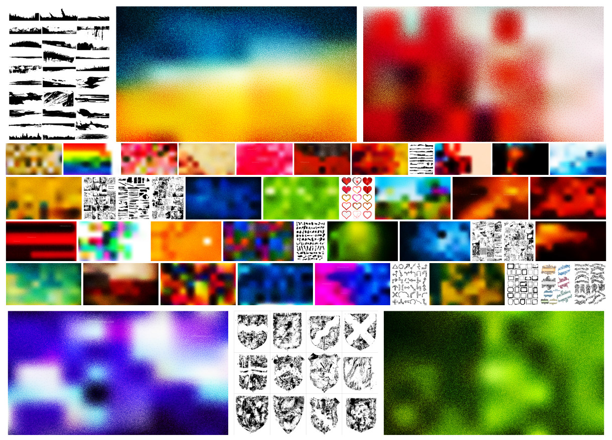 Immersive Collection of 40+ Vibrant Grunge Vectors – Free and Premium Resource