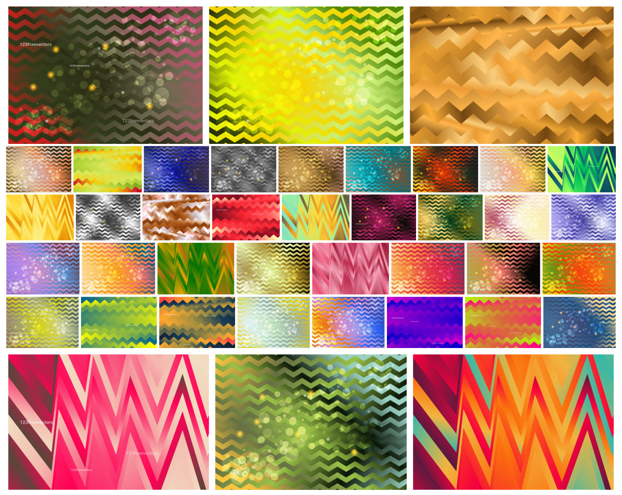 Intriguing Chevron Vector Collection: A Fusion of Abstract and Gradient Designs
