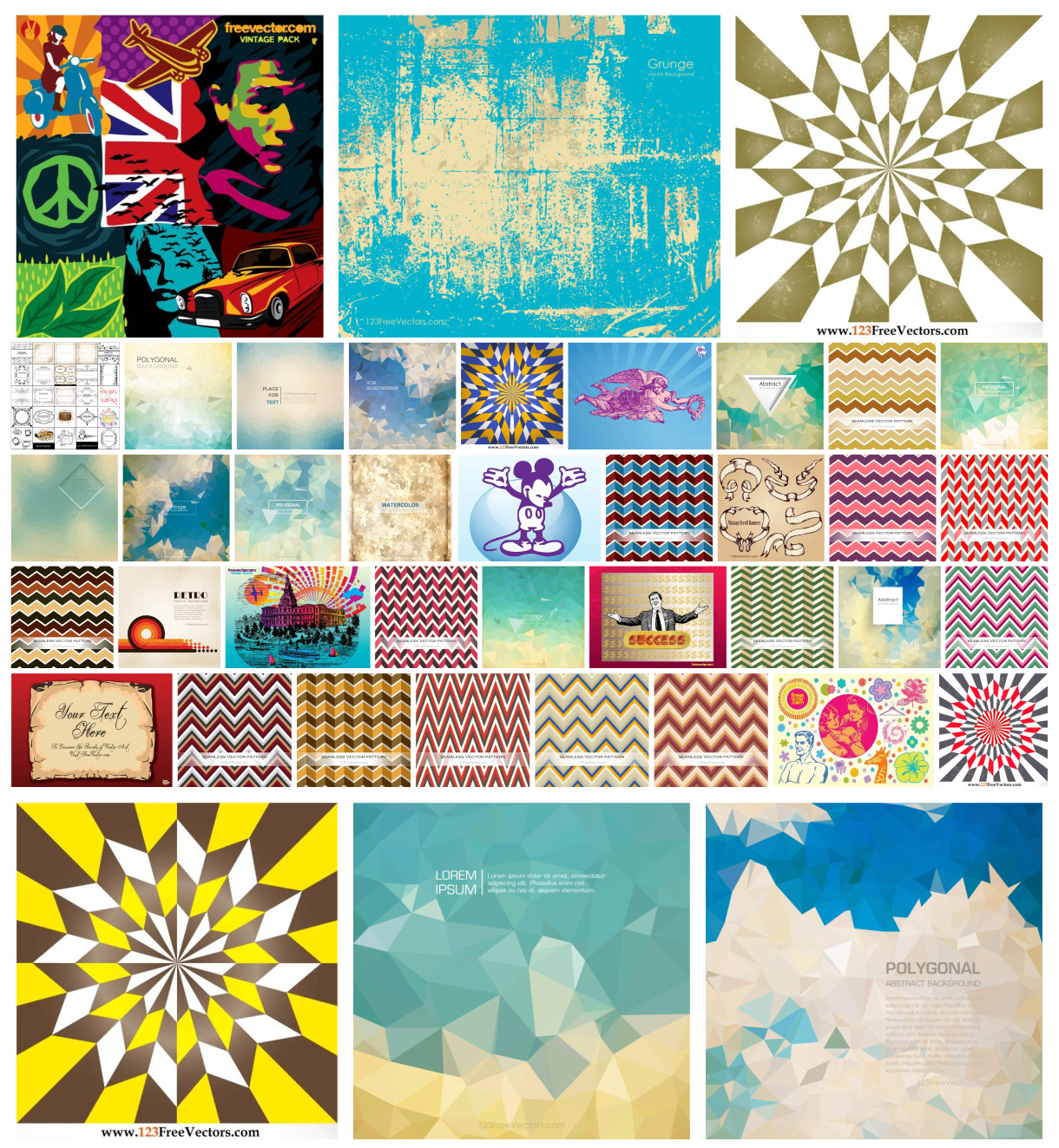 Unveiling a Versatile Trove of Vintage Vector Art Designs