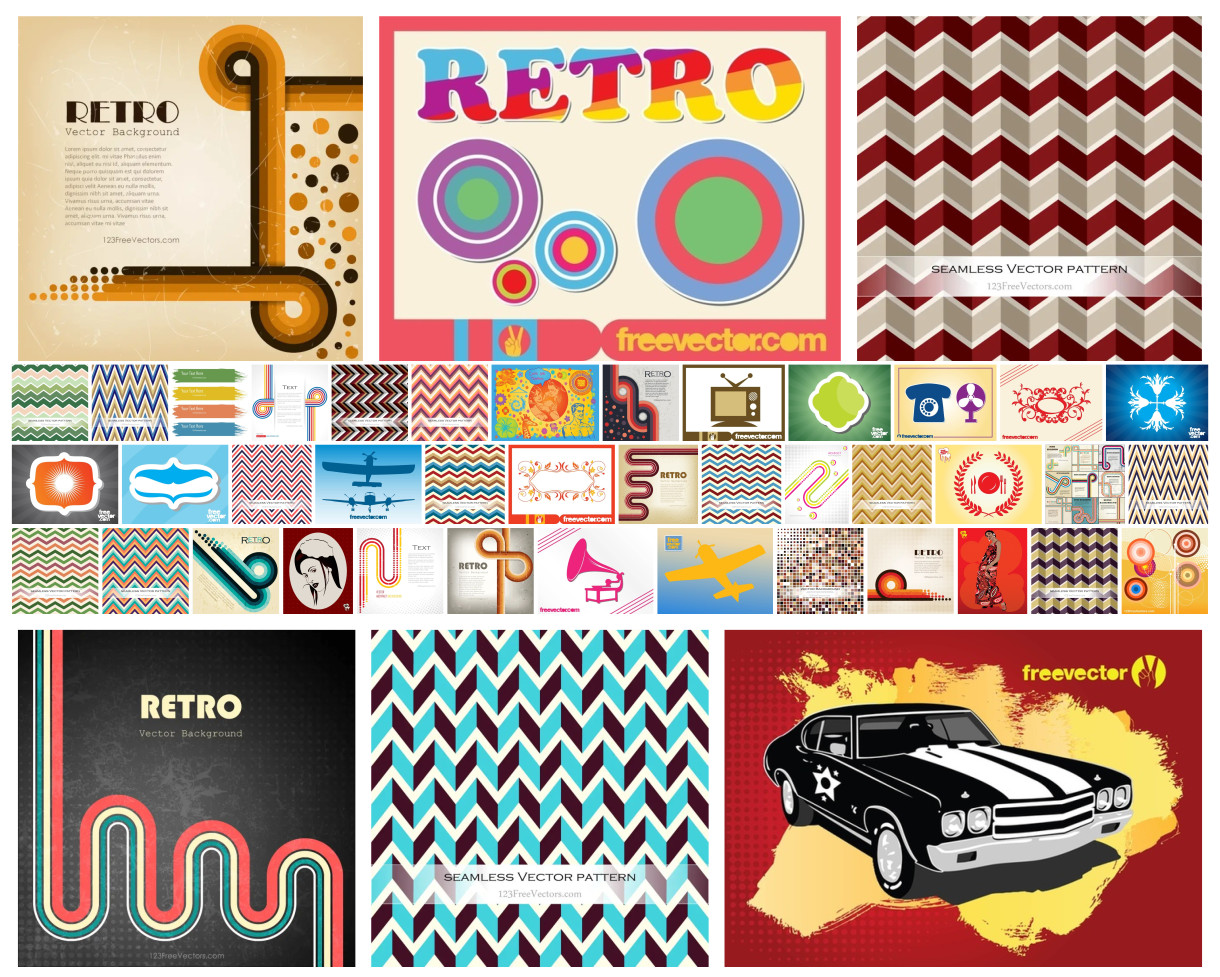 The Ultimate Collection of Abstract Retro Vector Designs