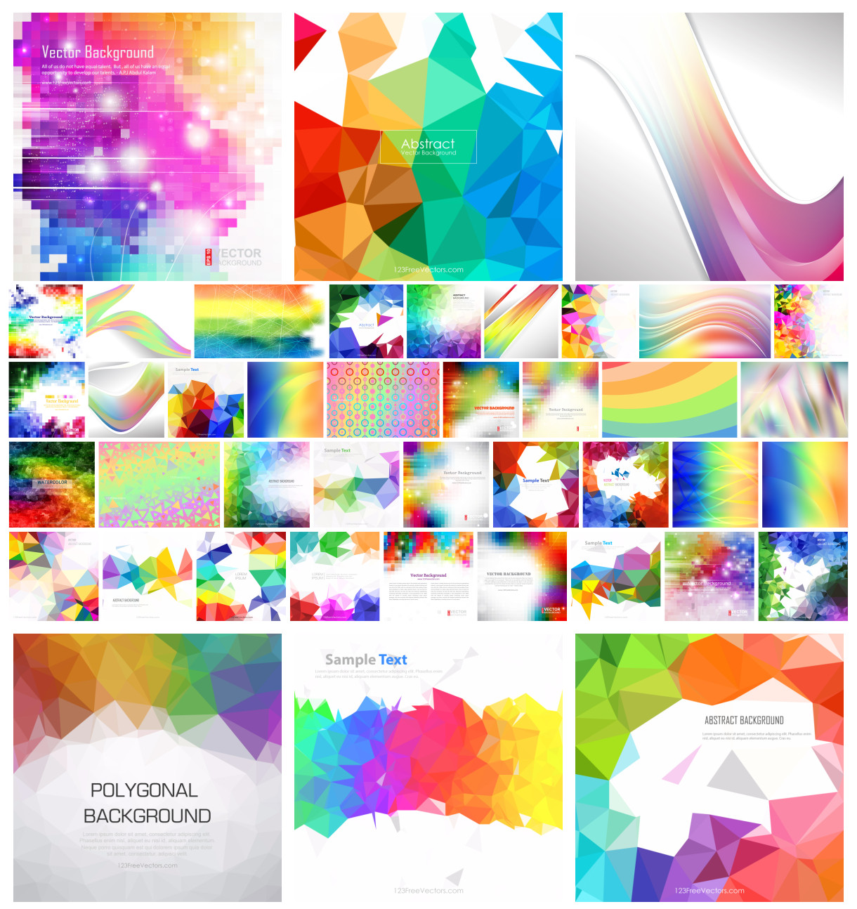 Unveiling Vibrant Designs: A Treasure Trove of 40+ Rainbow Vector Illustrations