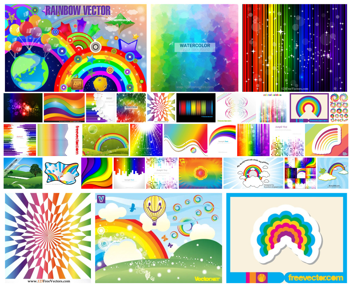 Dive into the Abstract: A Burst of Rainbow Vector Designs