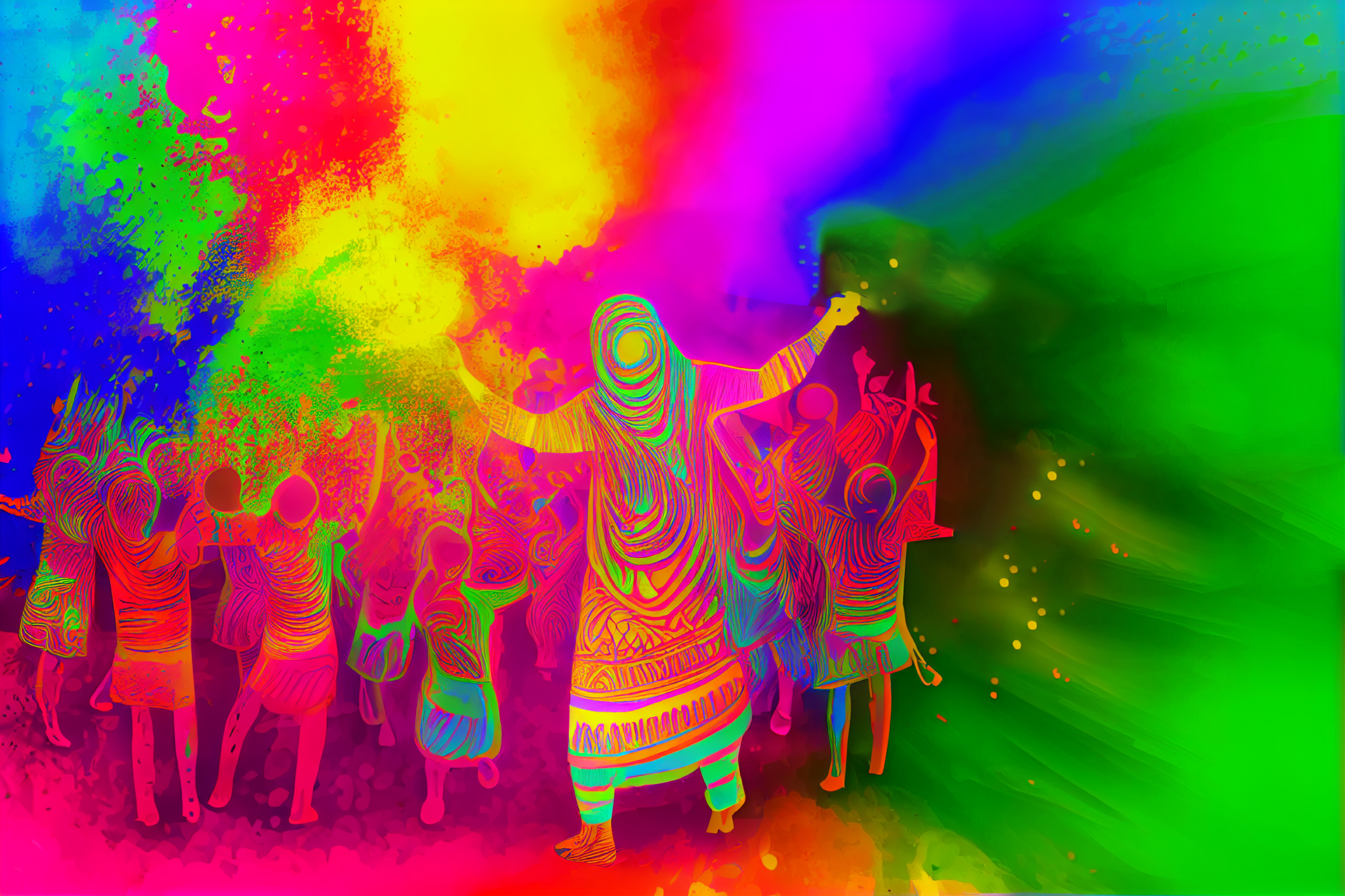 Happy Holi Background Image