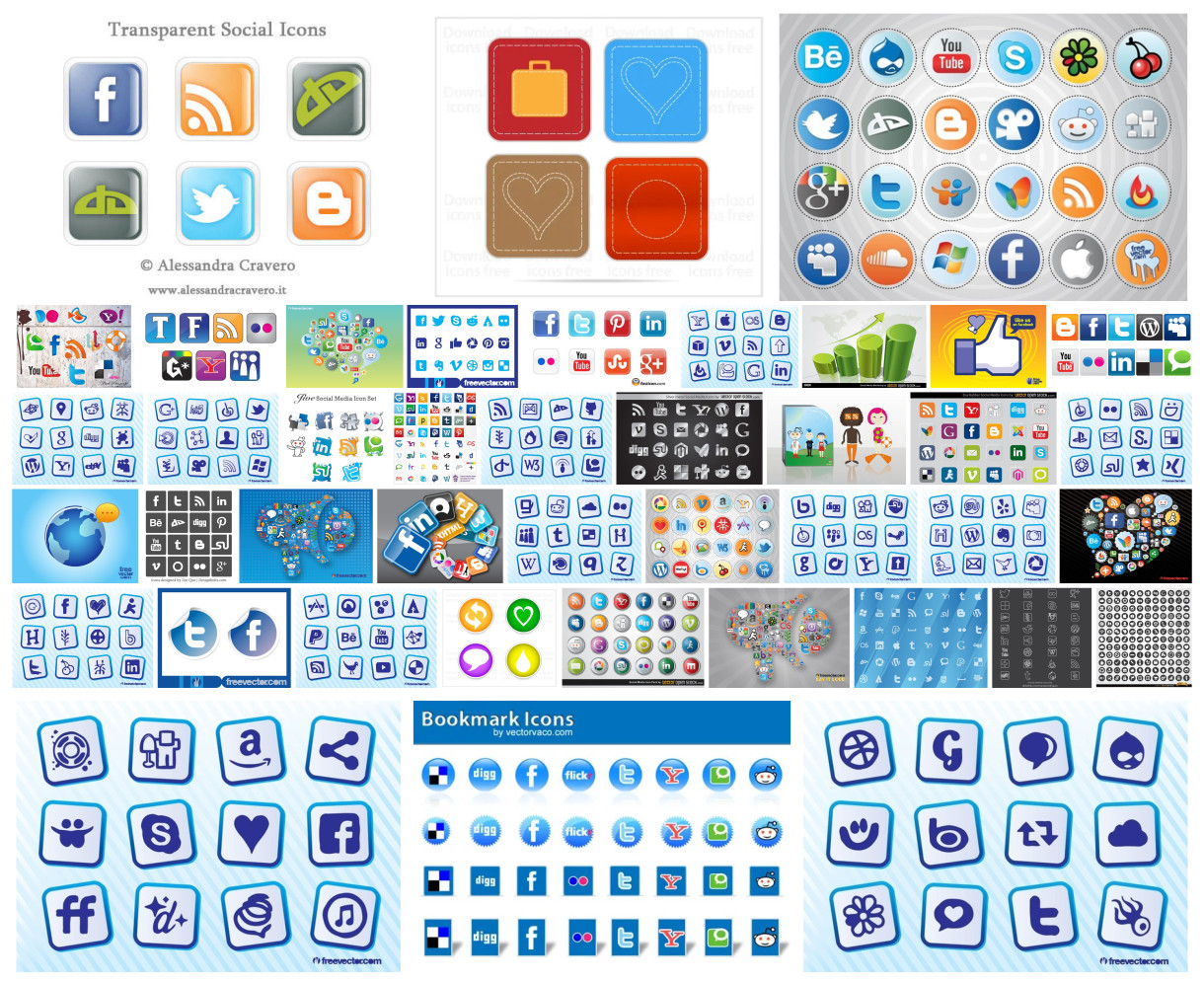 Dive into the Digital World with Free Social Media Icons Collection
