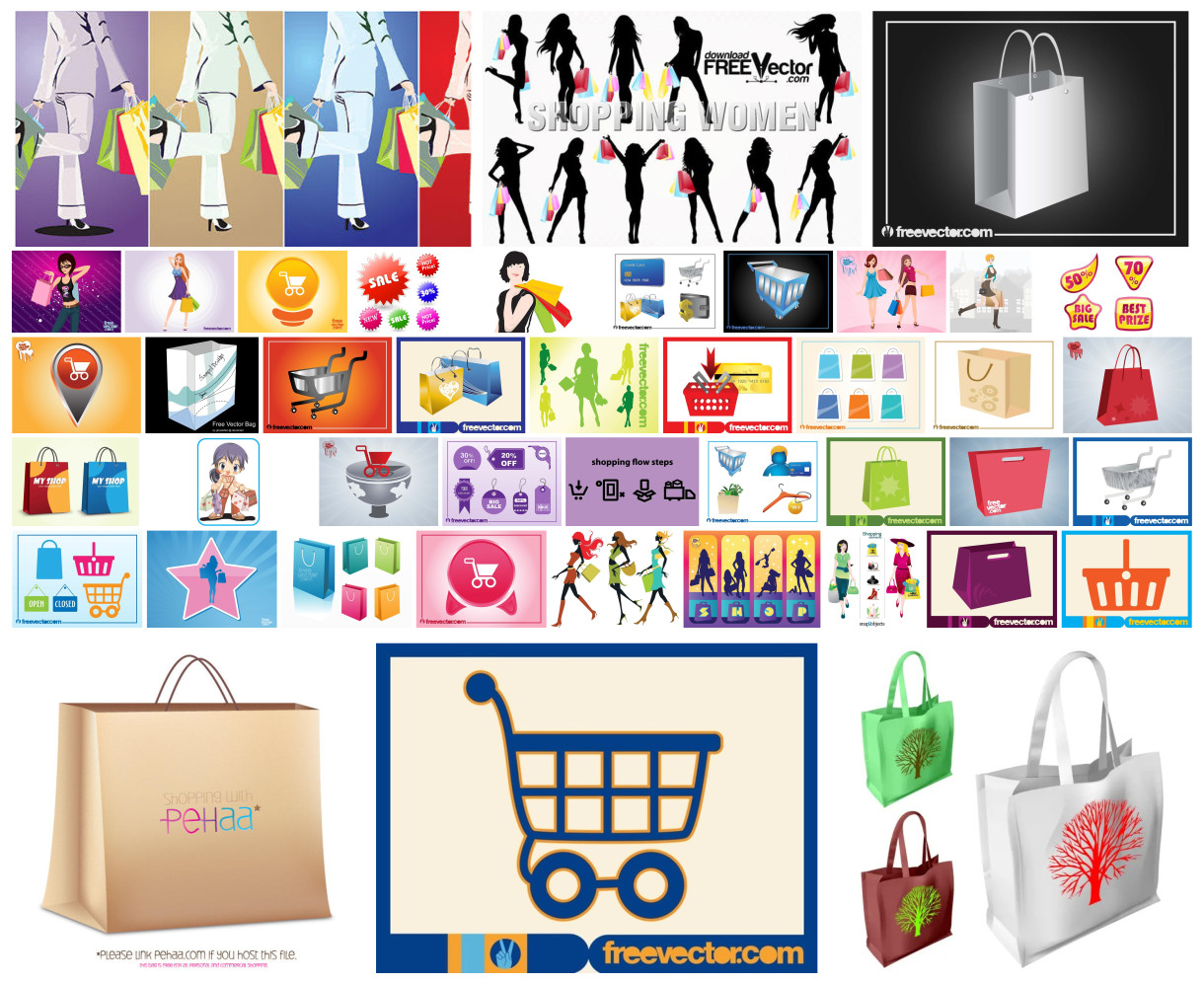 Retail Dreams Unveiled: 43 Shopping Vector Designs Await You