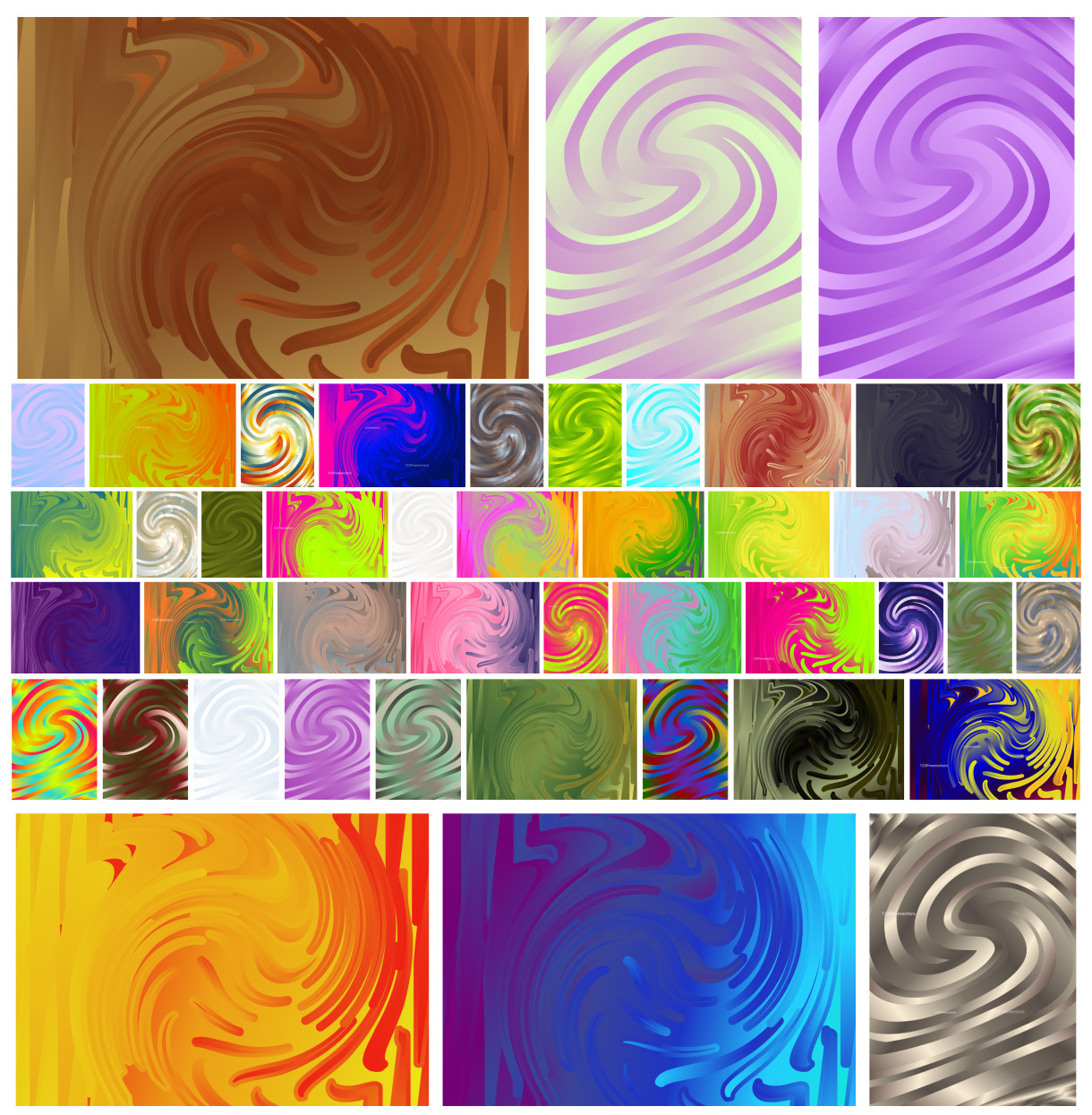 Vivid Whirlpool Background Vector Art Collection
