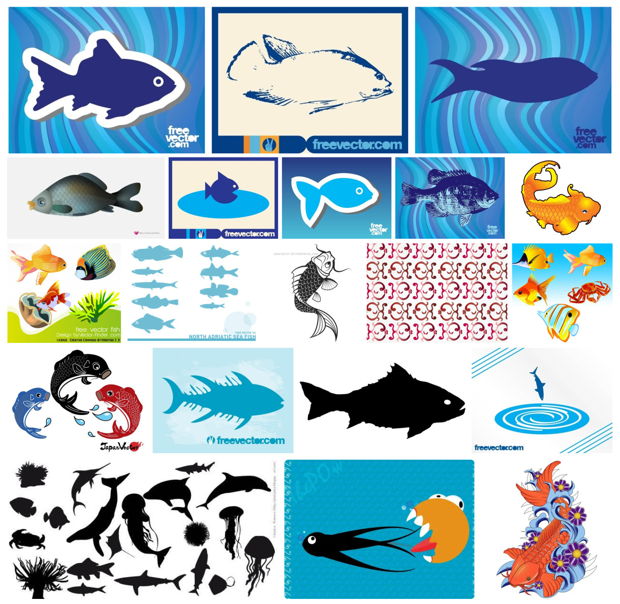 Explore a Collection of Stunning Fish Vectors
