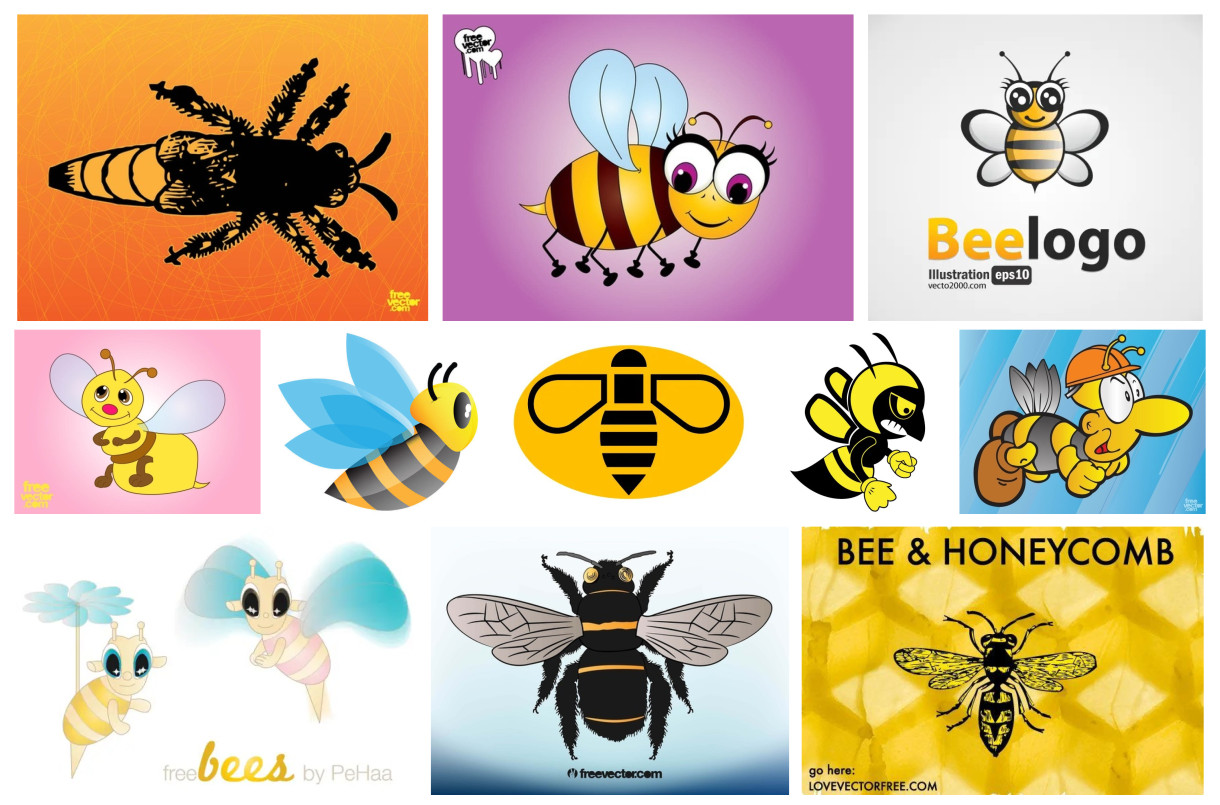 Unleash Creativity with Bee Themed Vector Designs
