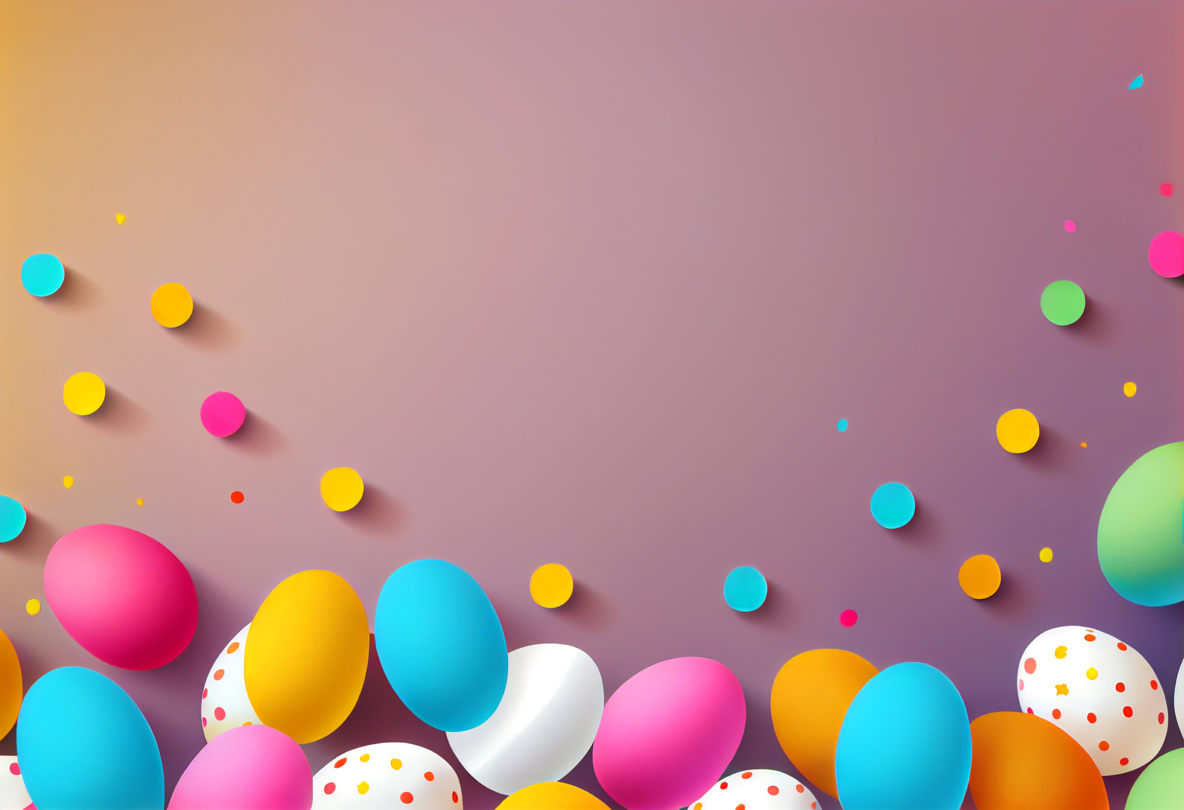Colorful Easter Card Image