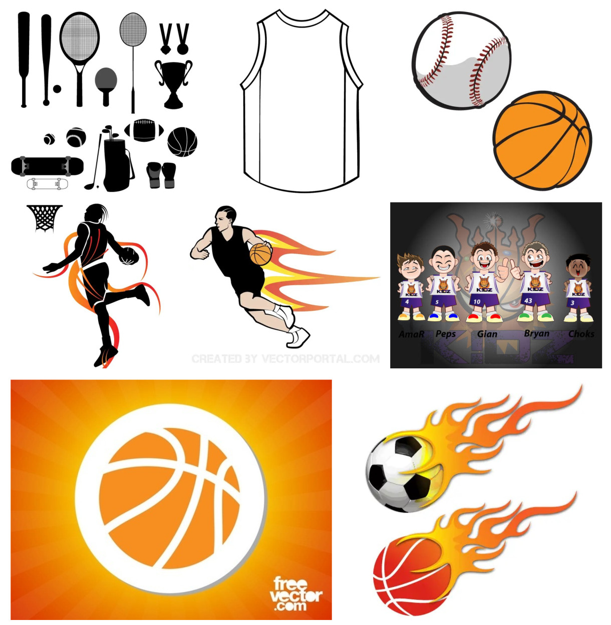 Unleash Creativity with the Versatile Basketball Vector Art Collection