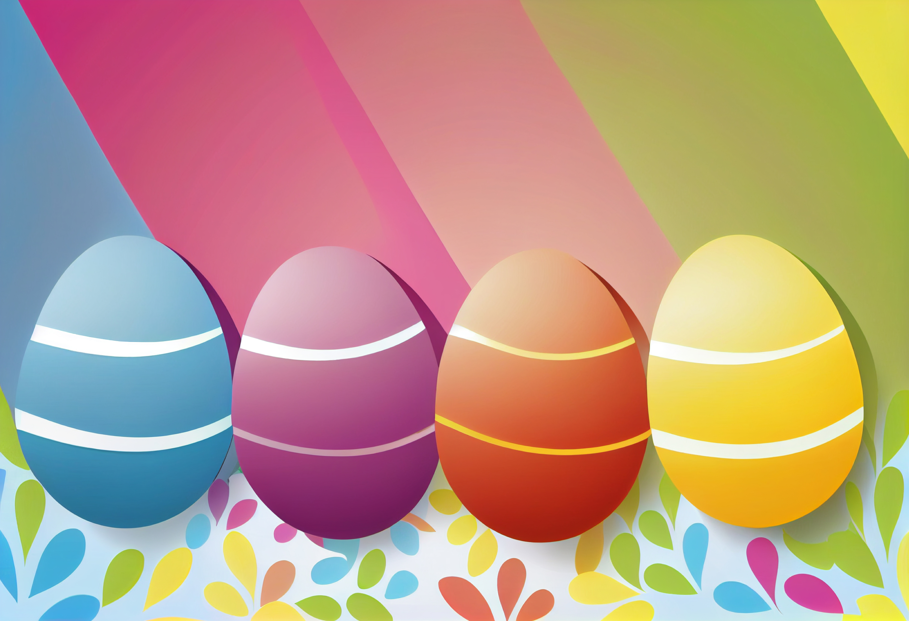 Colorful Easter Card Background Image