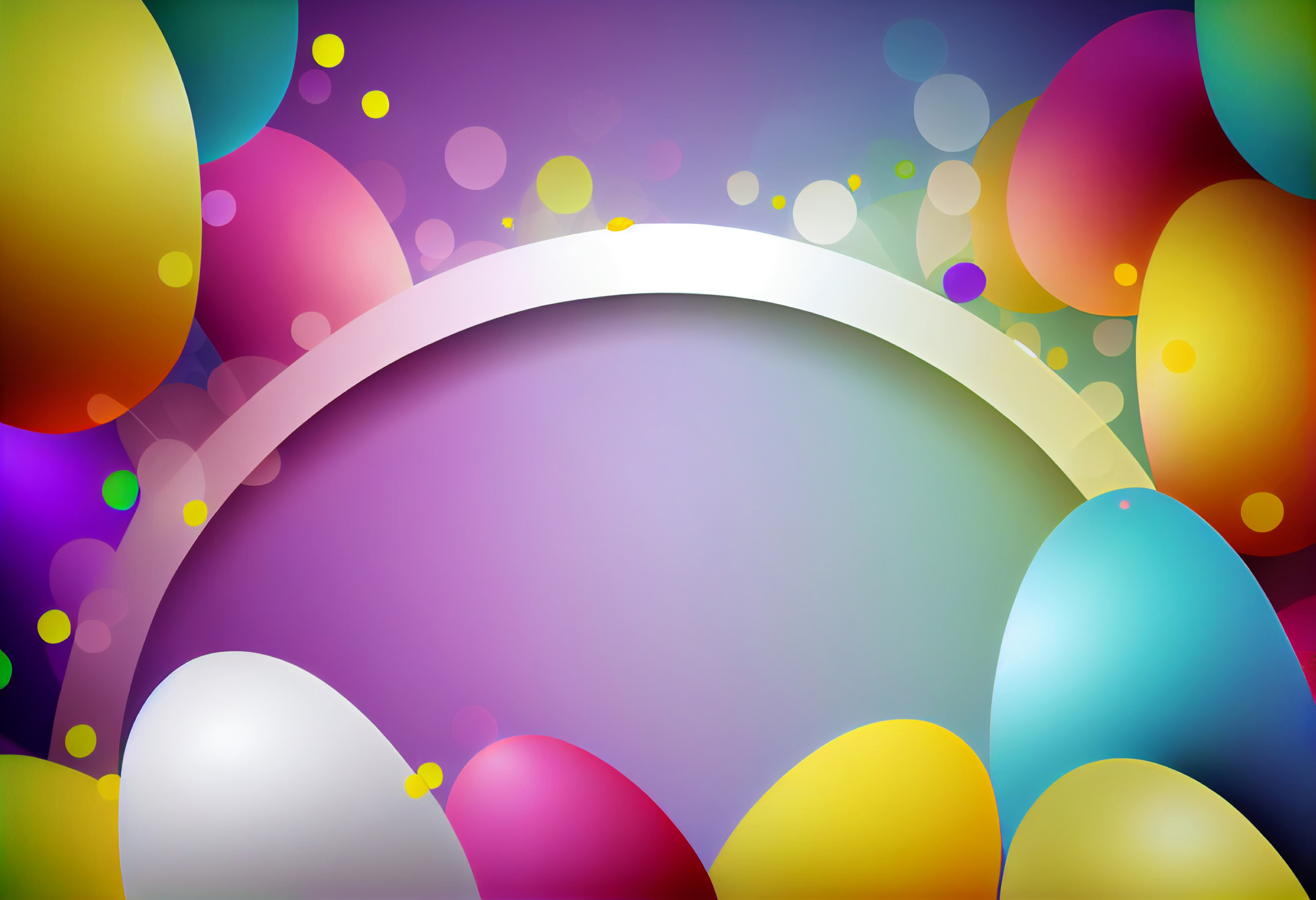 Colorful Easter Card Background Image