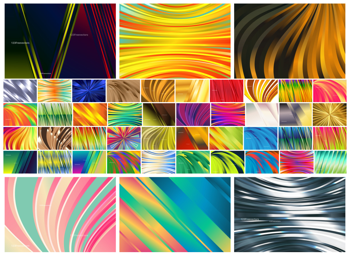 Sensational Stripes Background Vector: A Dazzling Array of Over 40 Designs