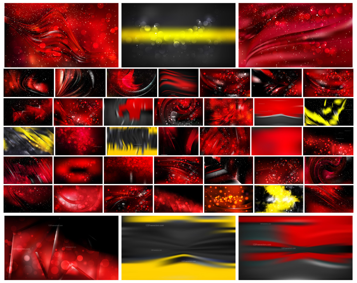 Dive into the Vibrant World of Red and Yellow Blur Vector Designs