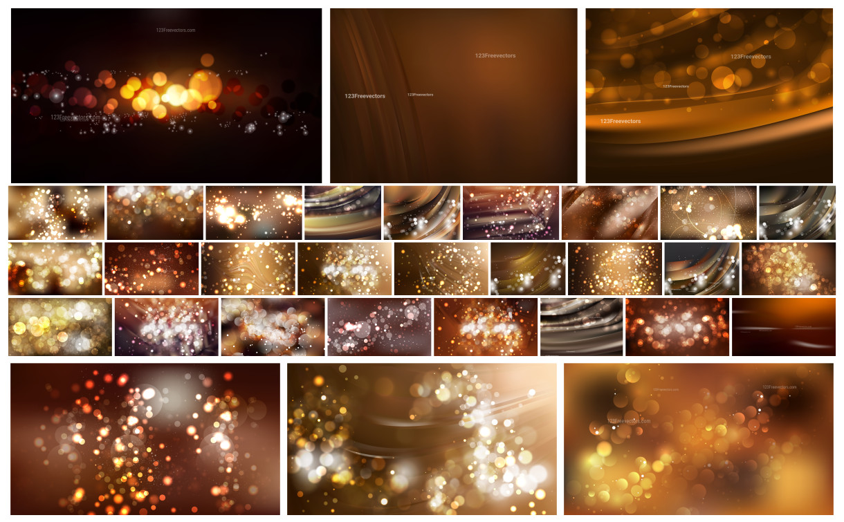 A Creative Collection of Brown Blur Vector Designs