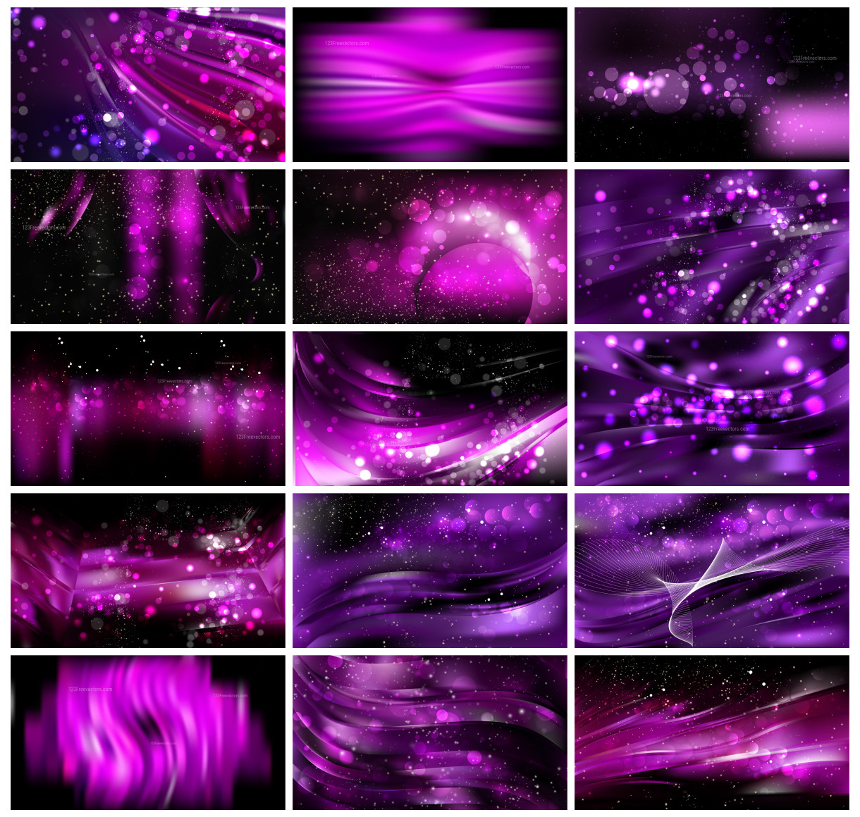 Stunning Collection of Abstract Cool Purple Blur Background Vector Designs