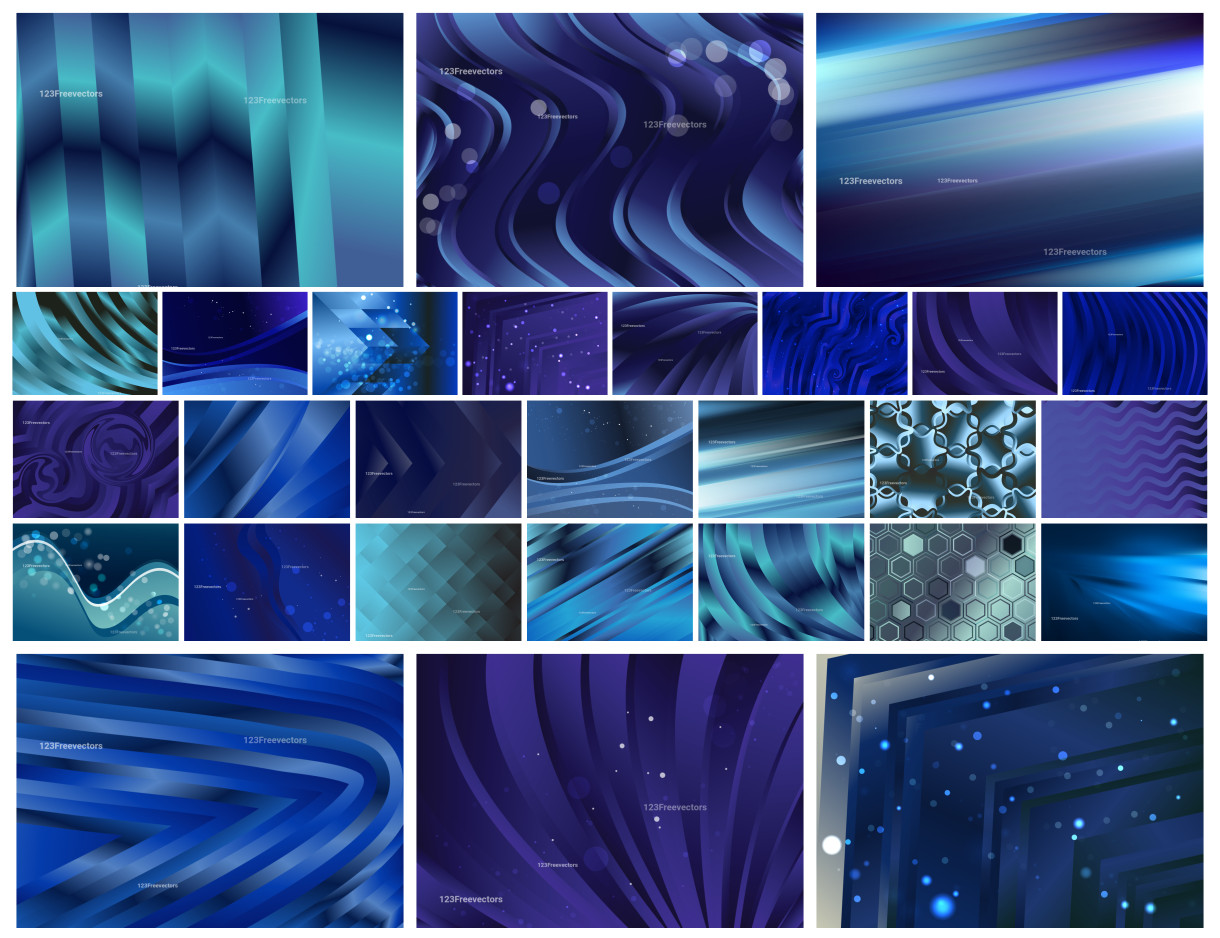Dive into the Depth of Dark Blue Gradient Design Collection