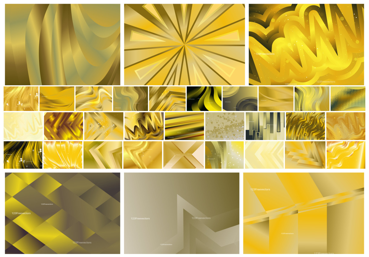 30+ Spectacular Yellow Gradient Designs: From Abstract to Geometric