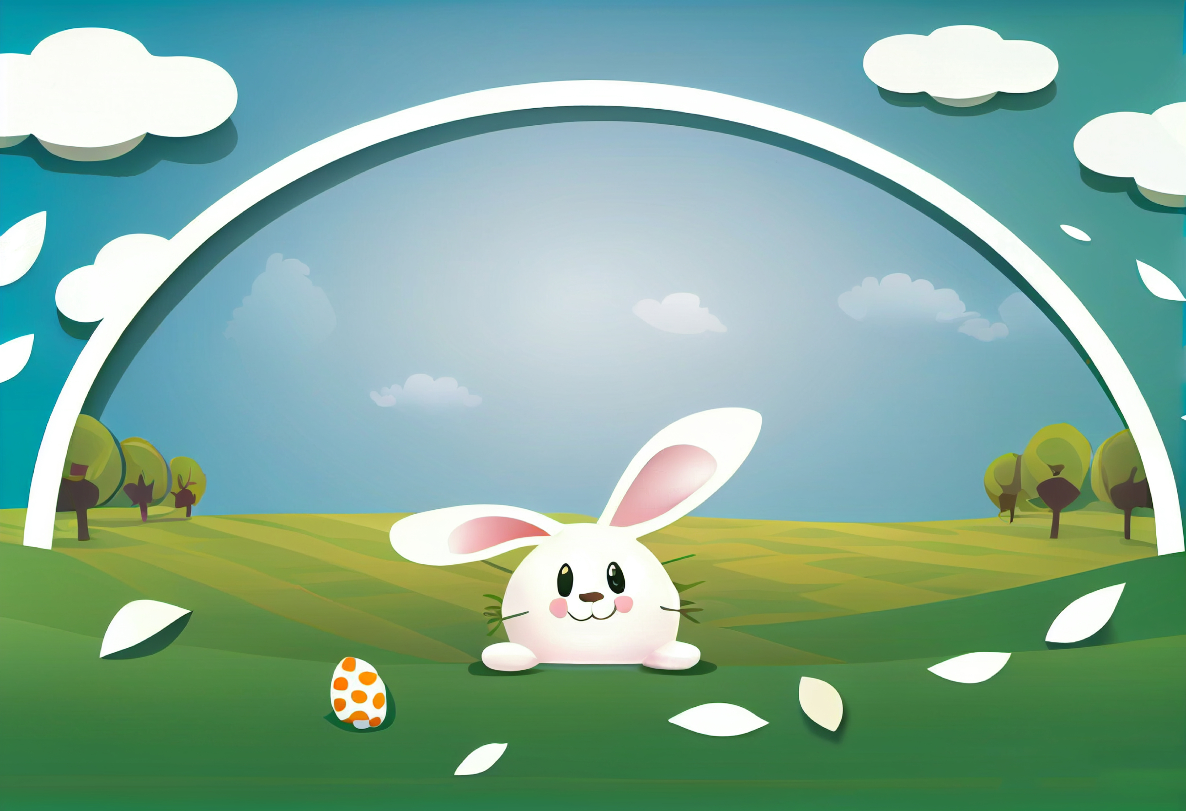 Bunny Peeping Out