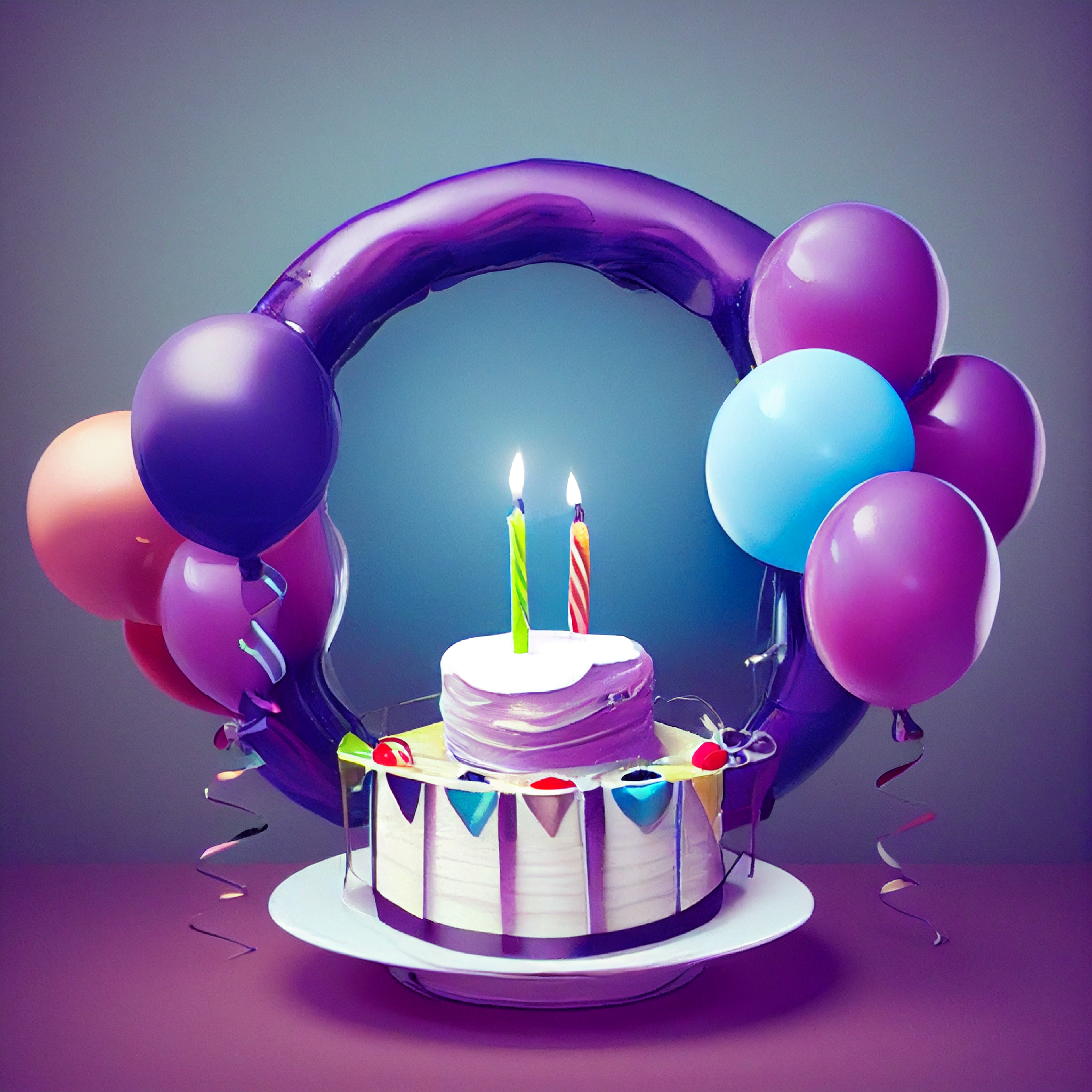 Purple Birthday Background