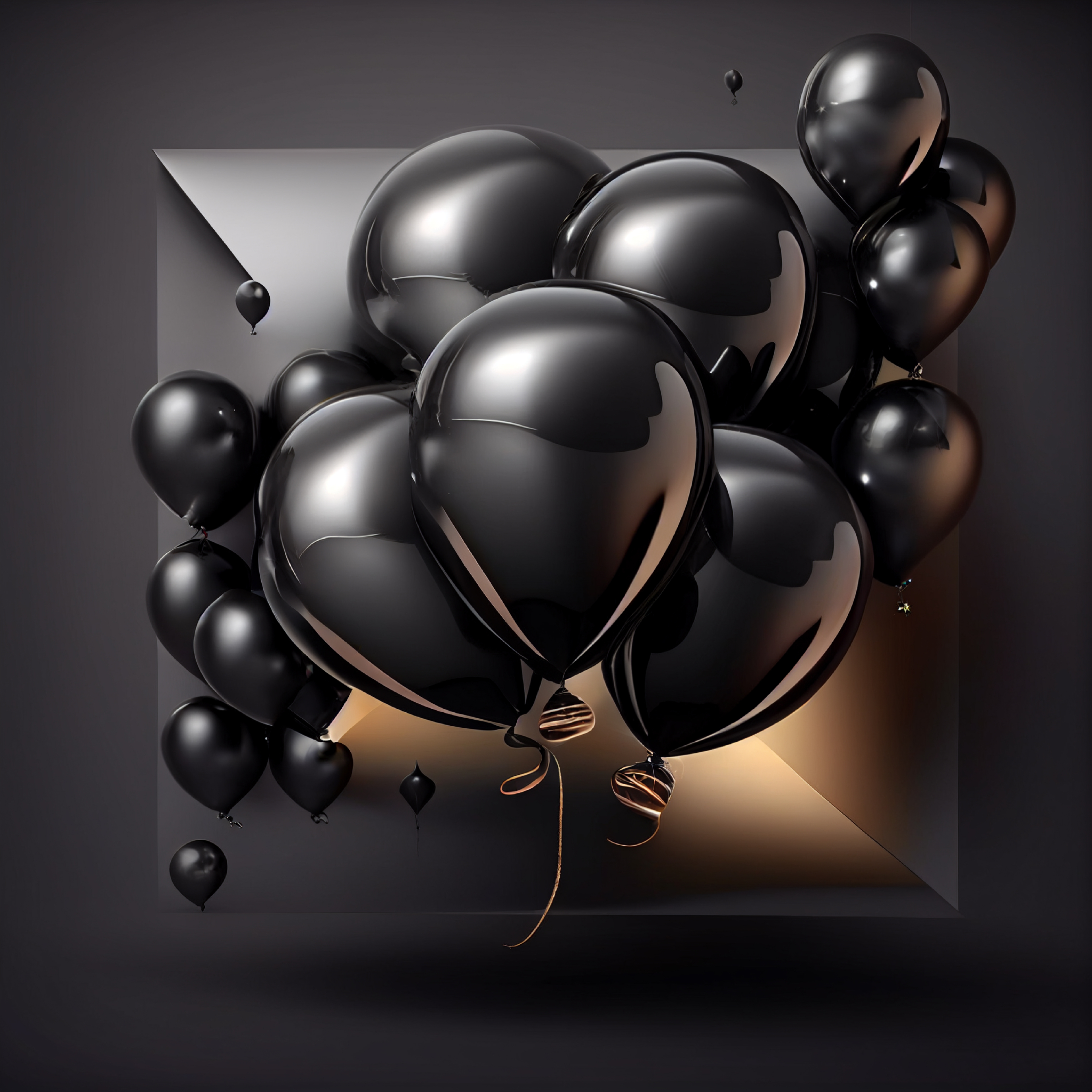Black Birthday Background Image