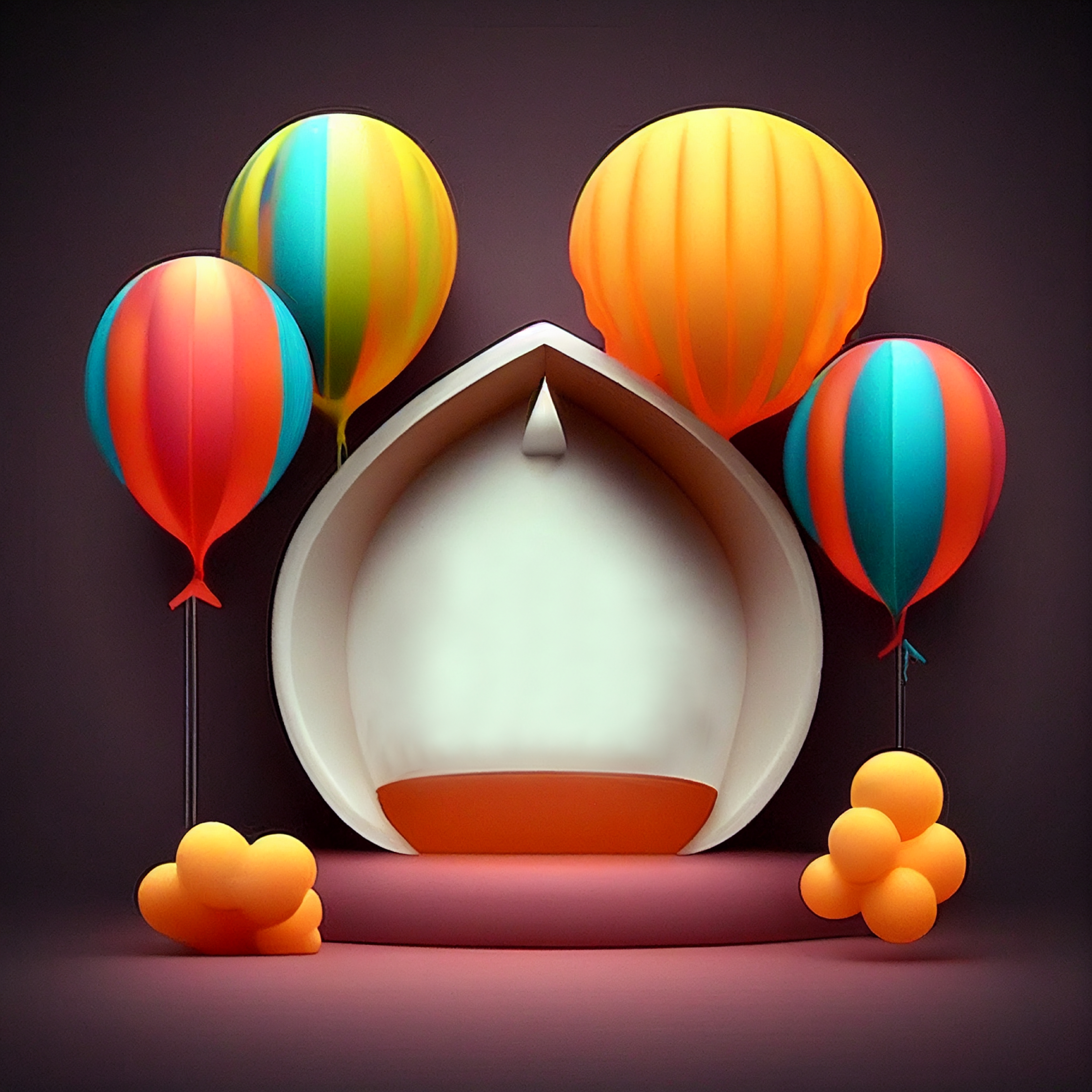 Neon Birthday Background Image