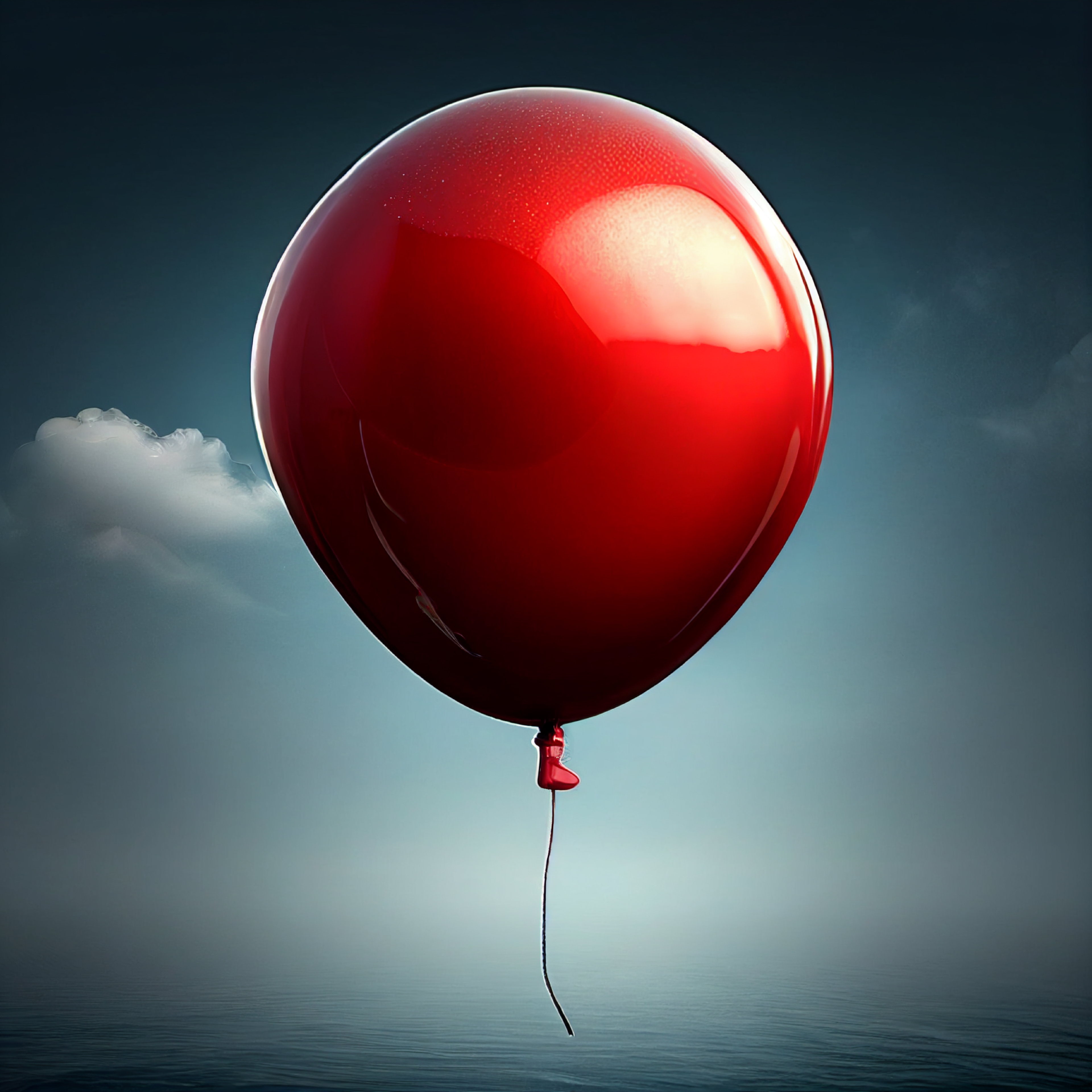 Red Happy Birthday Balloons Background