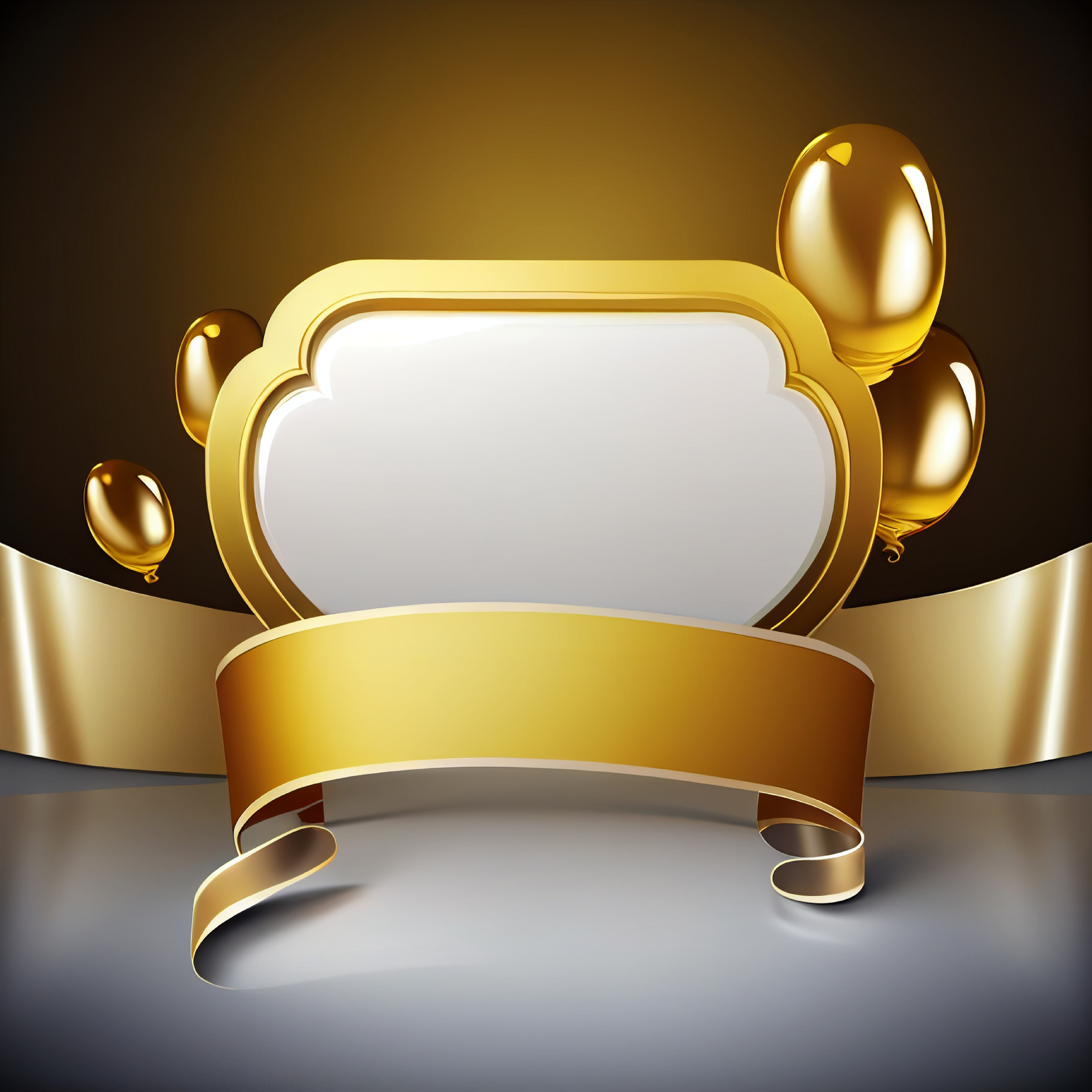 Gold Happy Birthday Card Background