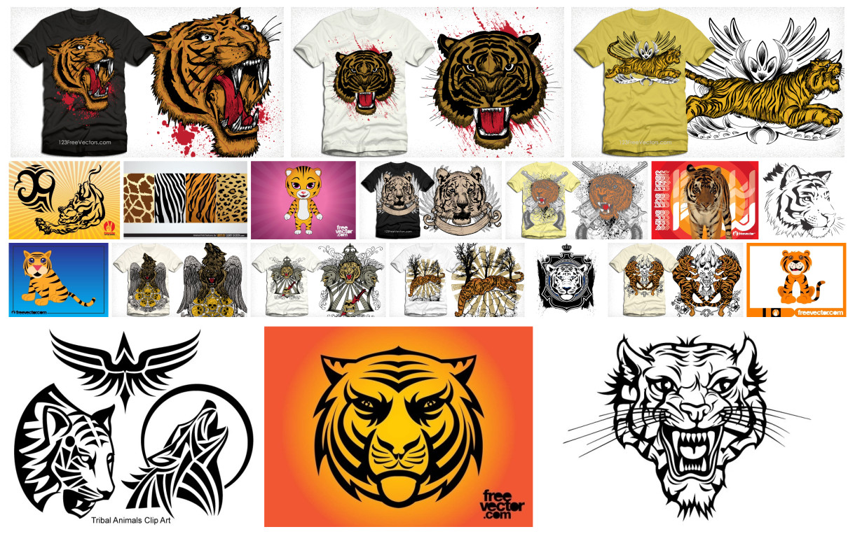 Roar of Creativity: 20 Free Tiger Vector Designs for Your Artistic Jungle