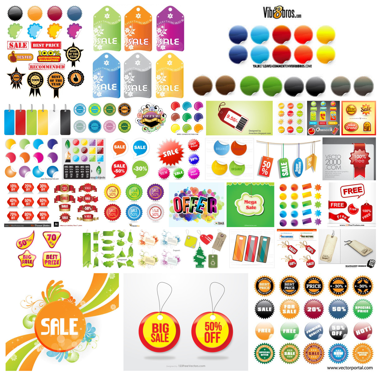 Savings Galore: 35 Free Vector Sale Designs to Boost Your Promotion
