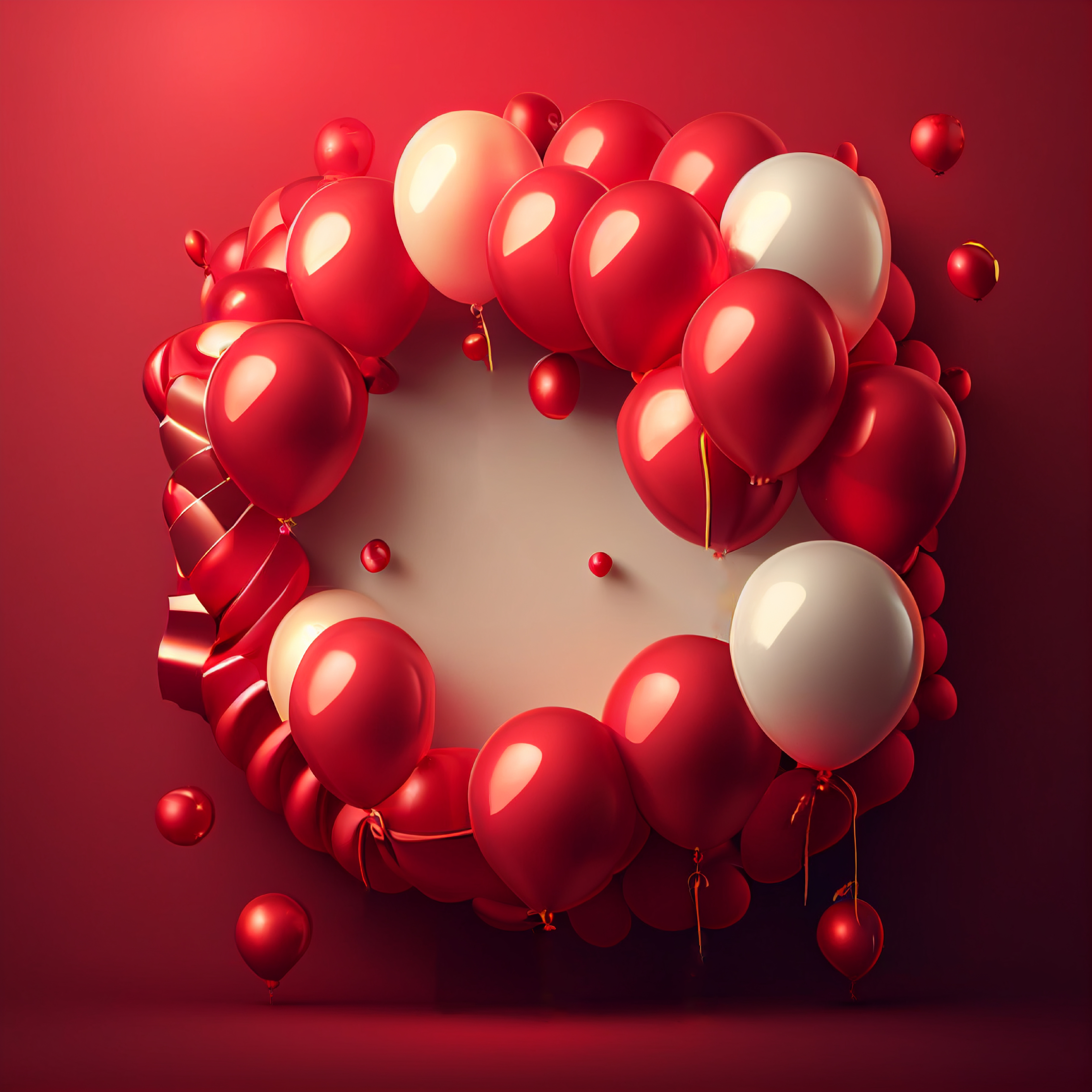 Red Happy Birthday Background