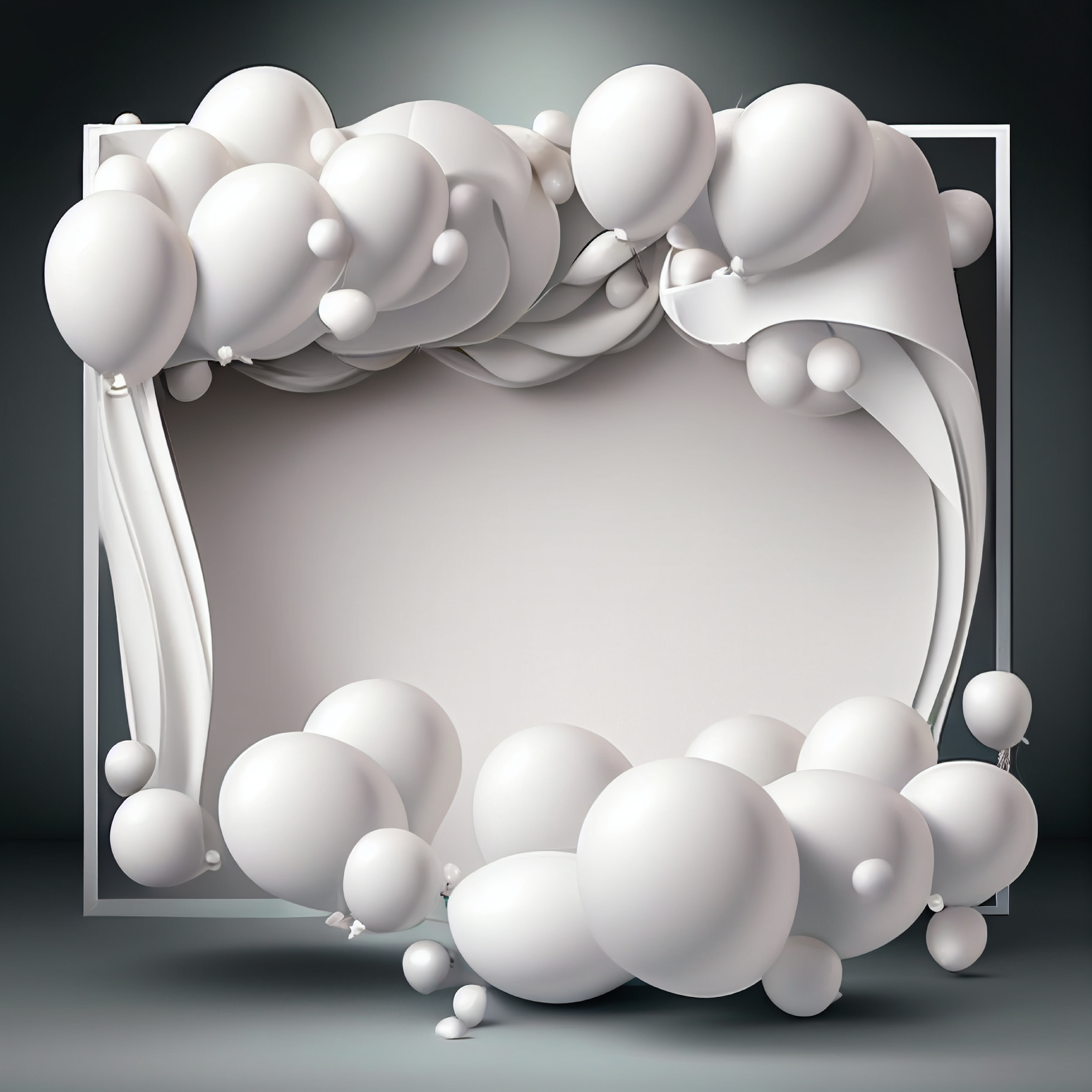 White Birthday Card Background